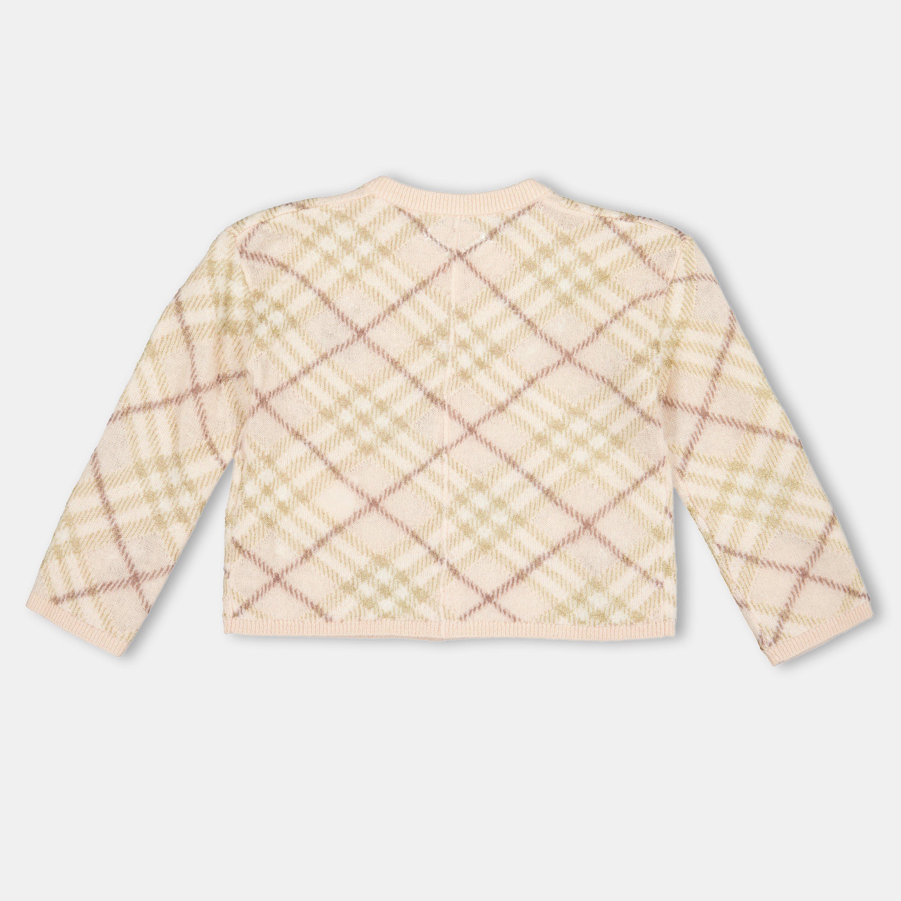 Pink C2535 - Burberry - Kids' Burb Bethane Cardigan - 2