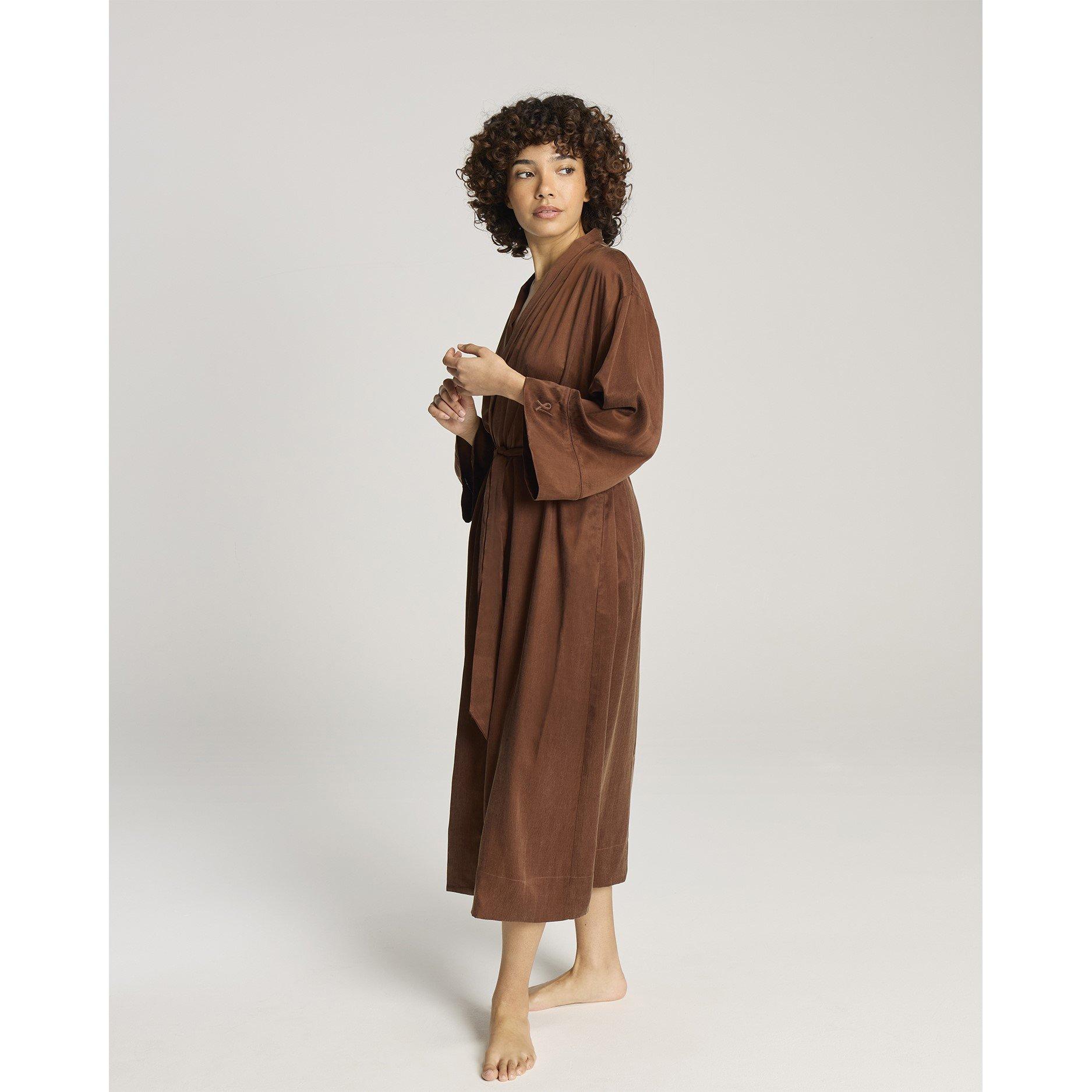 Cocoa - Nudea - Eco-Luxe Kimono Robe - Cocoa - 3