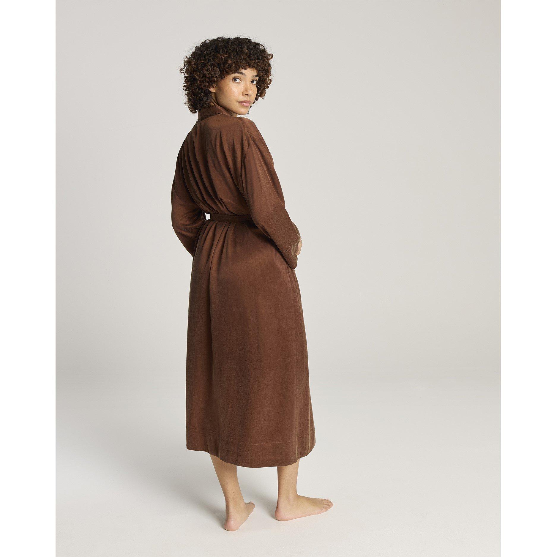 Cocoa - Nudea - Eco-Luxe Kimono Robe - Cocoa - 5