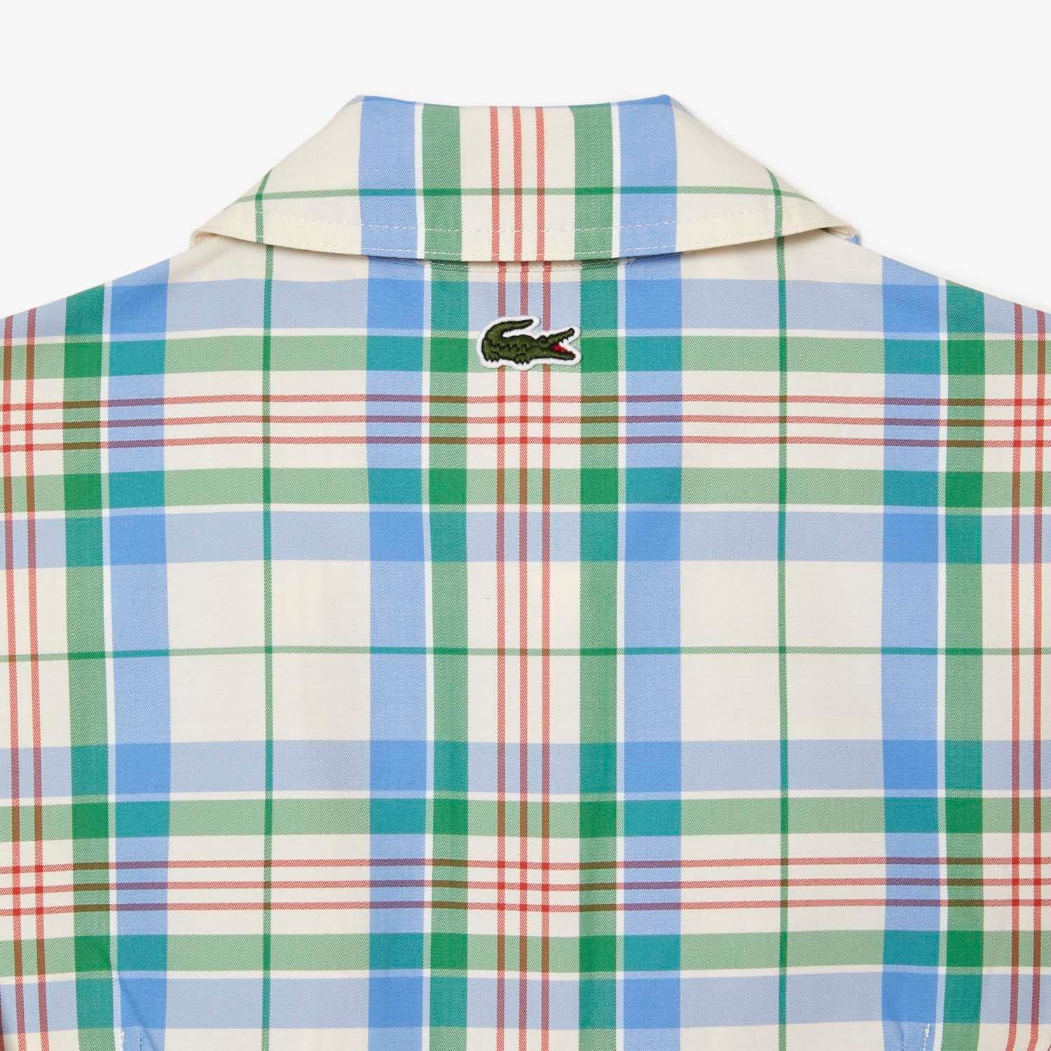 Multi Colour - Lacoste - Cotton Blend Checkerboard Dress - 4