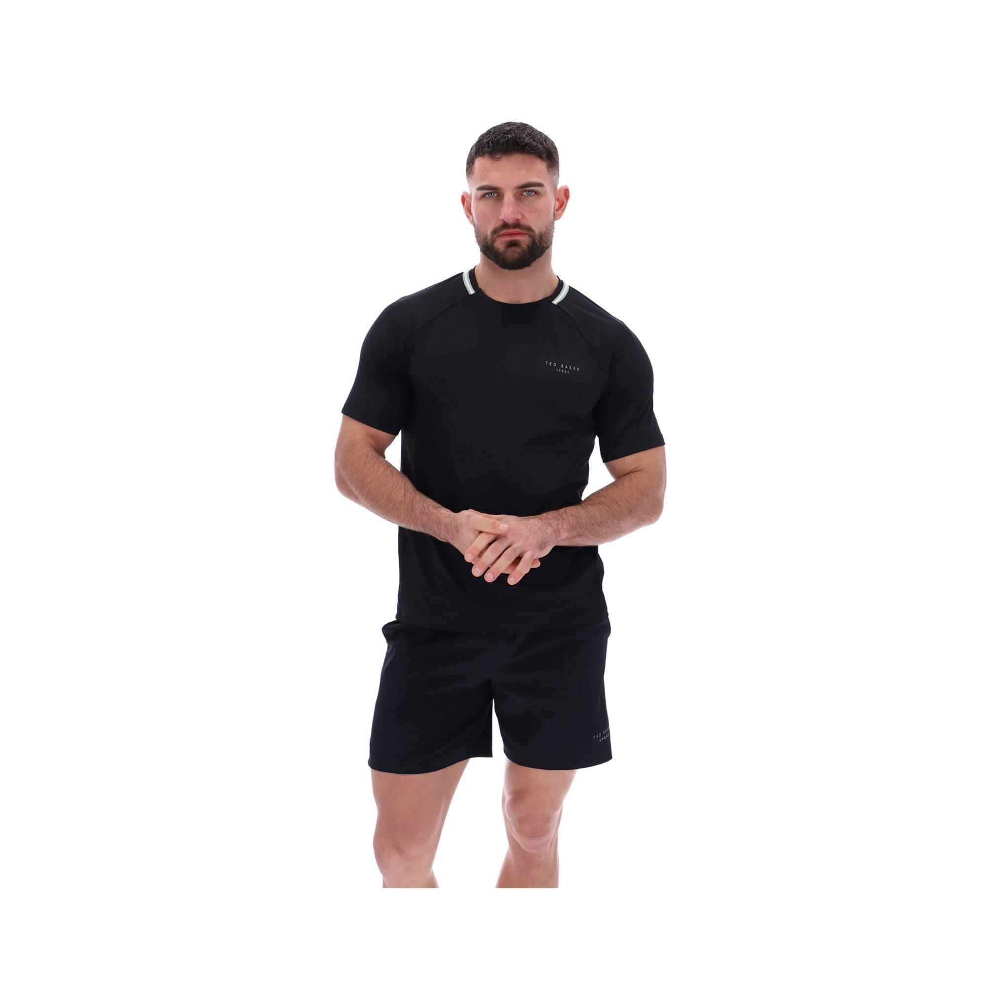 Black - Ted Baker - HARRISON Aeroflow Training T-Shirt - 1