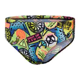 Speedo Allover Print 6.5cm Swim Briefs Juniors