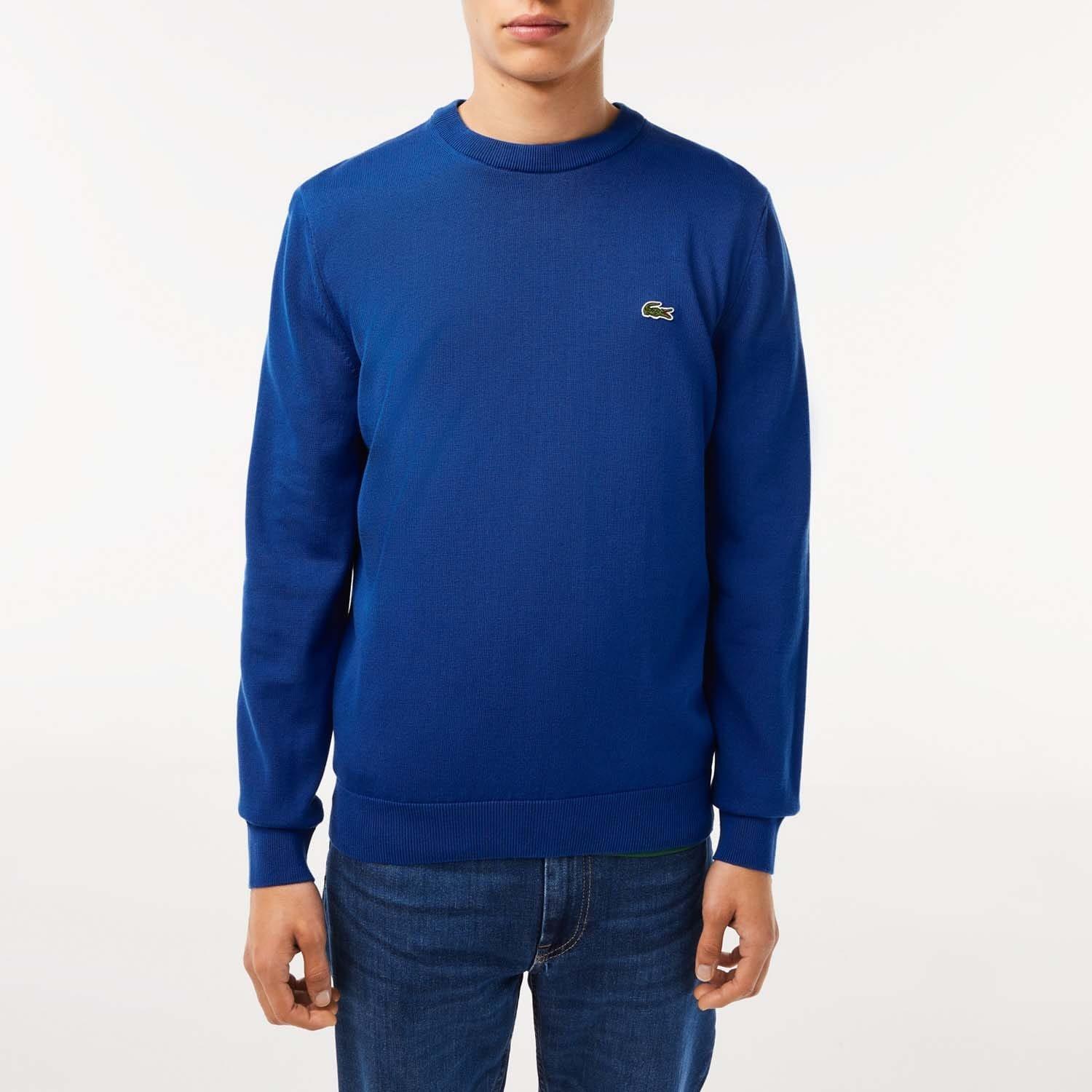 Blue - Lacoste - Monochrome Crewneck Sweatshirt - 1