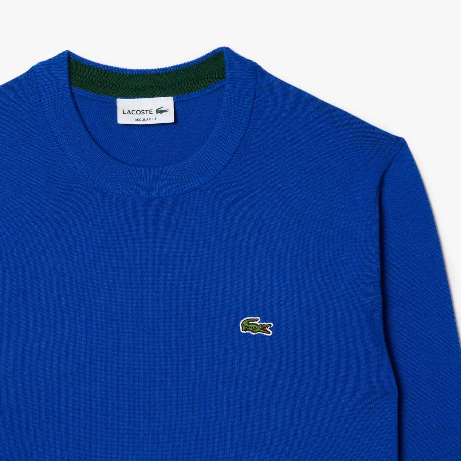 Blue - Lacoste - Monochrome Crewneck Sweatshirt - 4