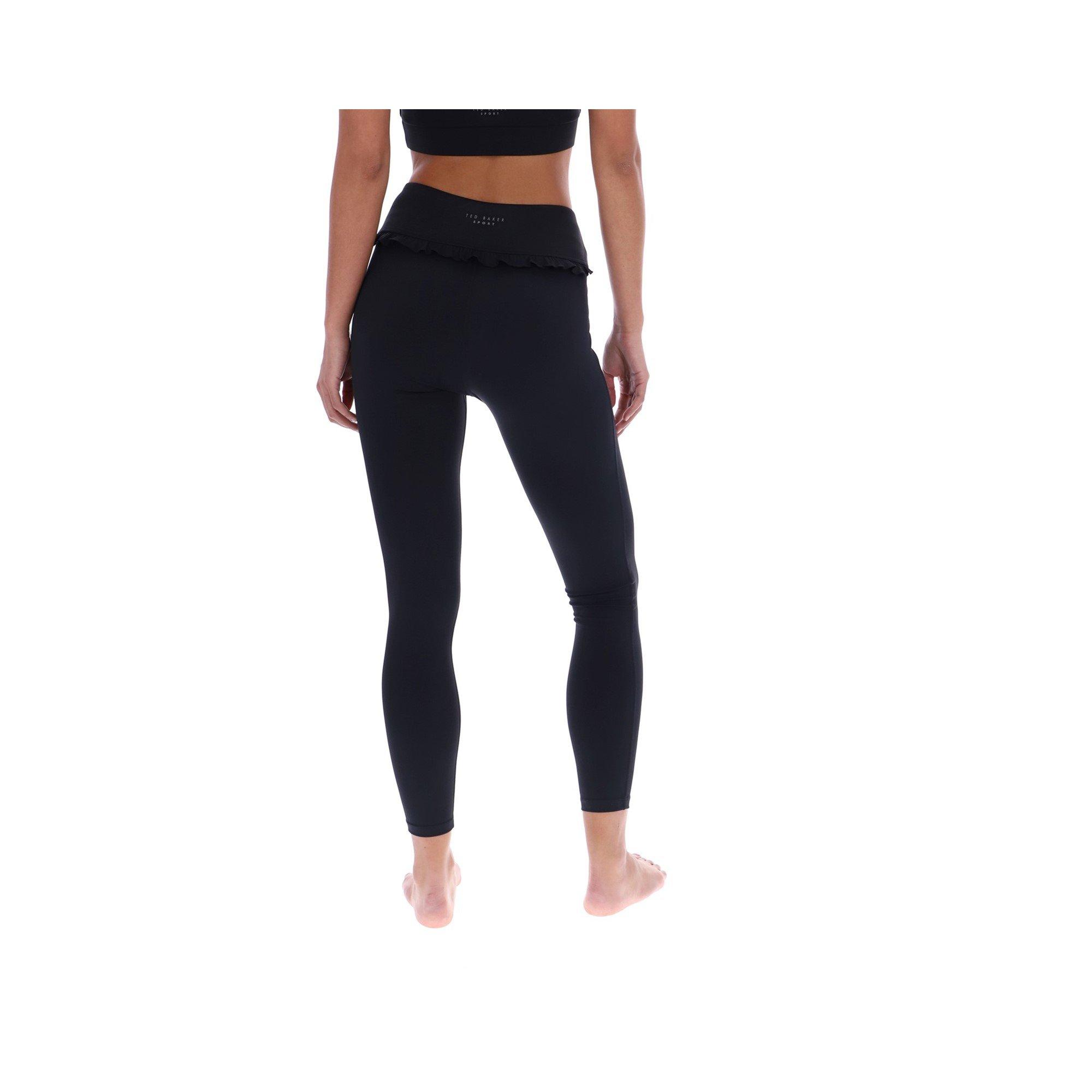 Black - Ted Baker - AGNES Comfort Ruffle Yoga Leggings - 2