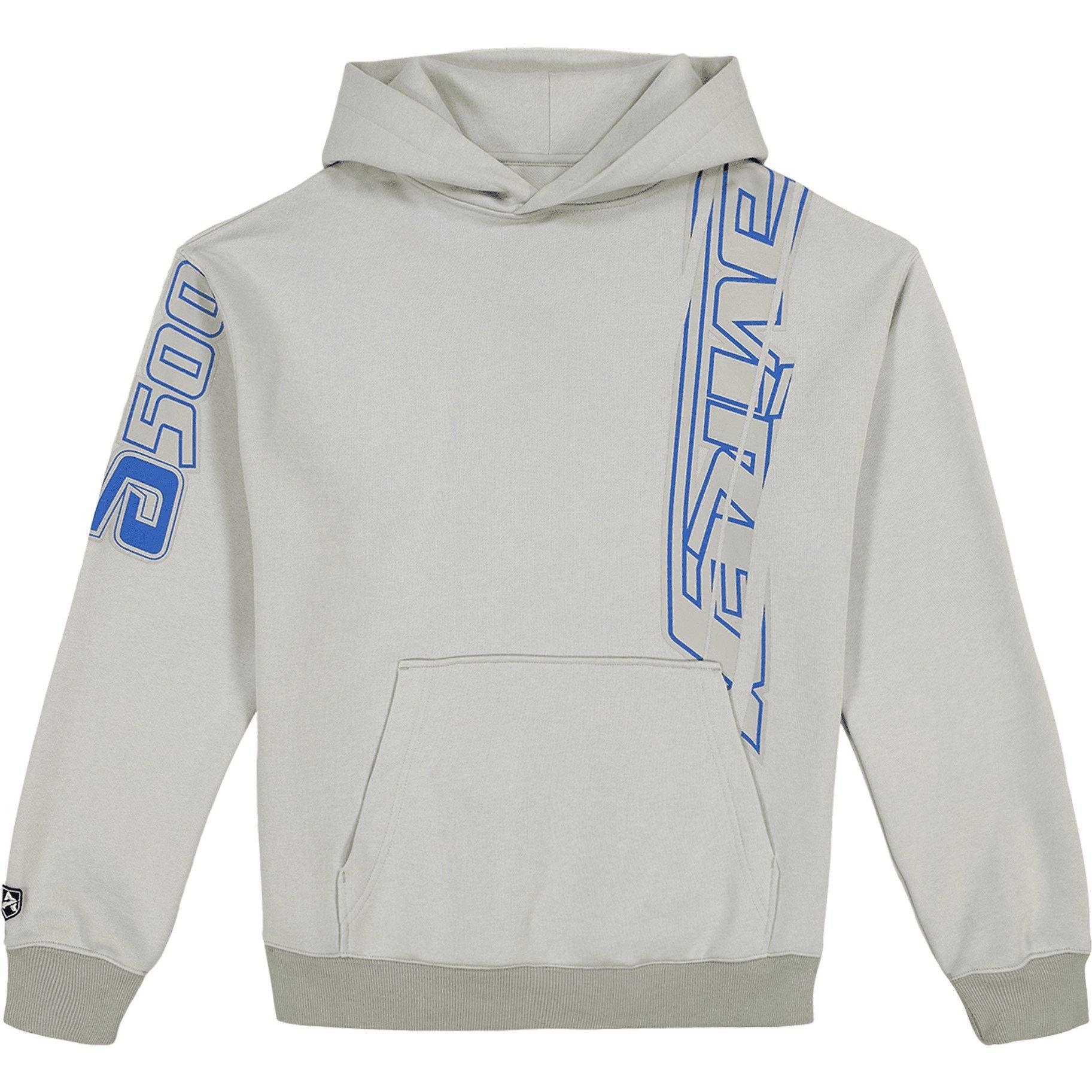 Grey - Avirex - Spider Racer Hoodie - 6