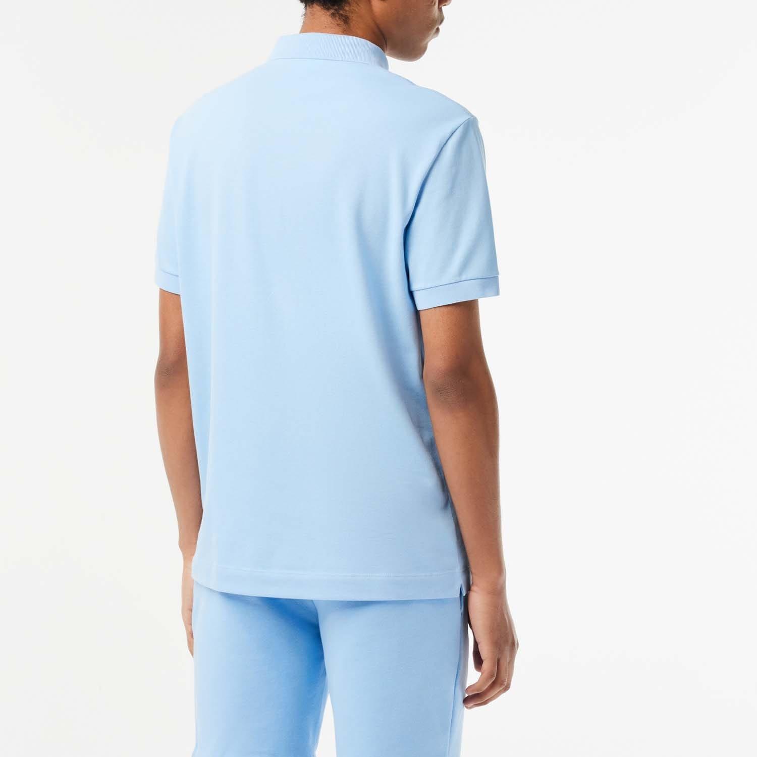 Blue - Lacoste - Regular Fit Paris Stretch Piqu¿ Polo Shirt - 3