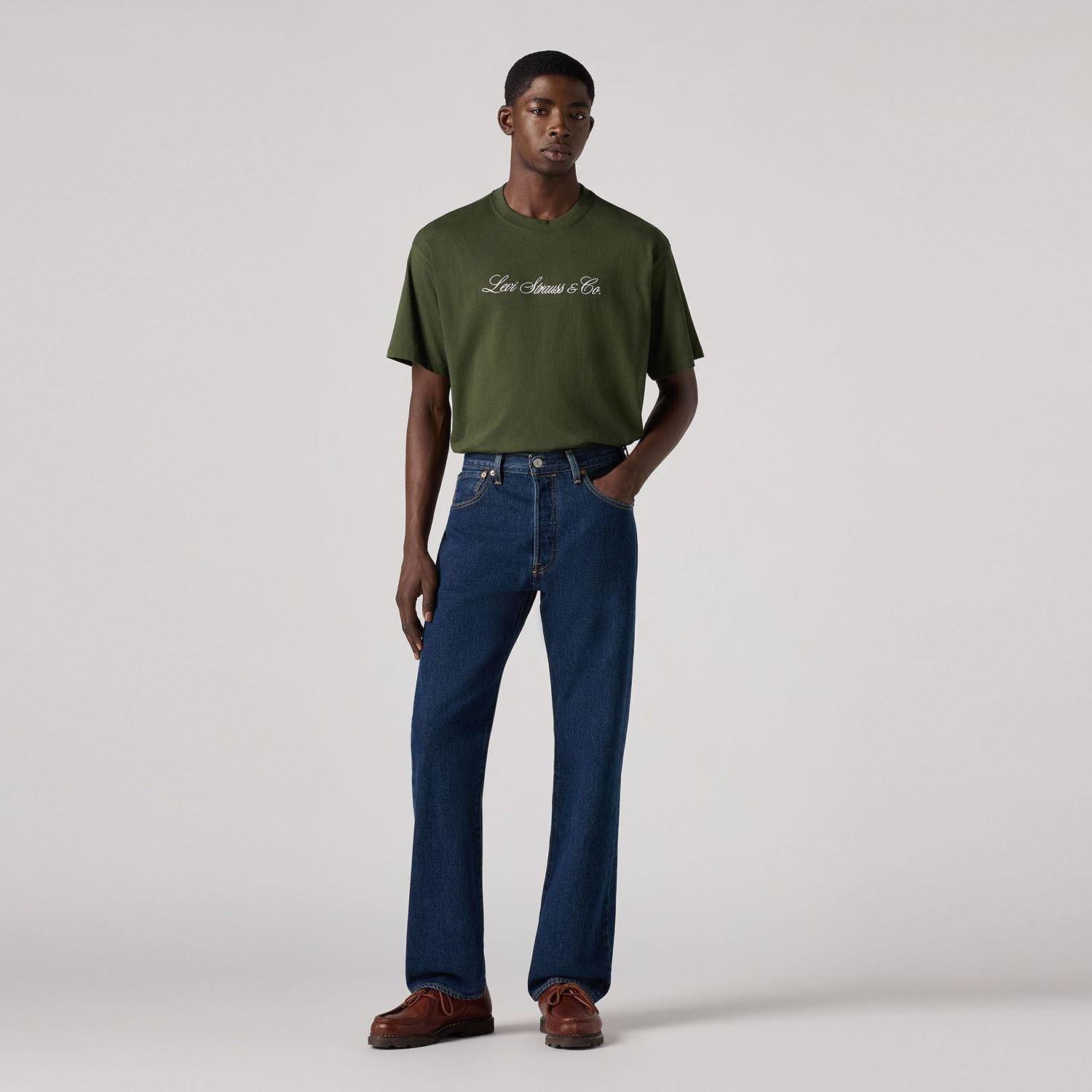 Blue - Levis - Lost Coaster 93 Straight Jeans - 3