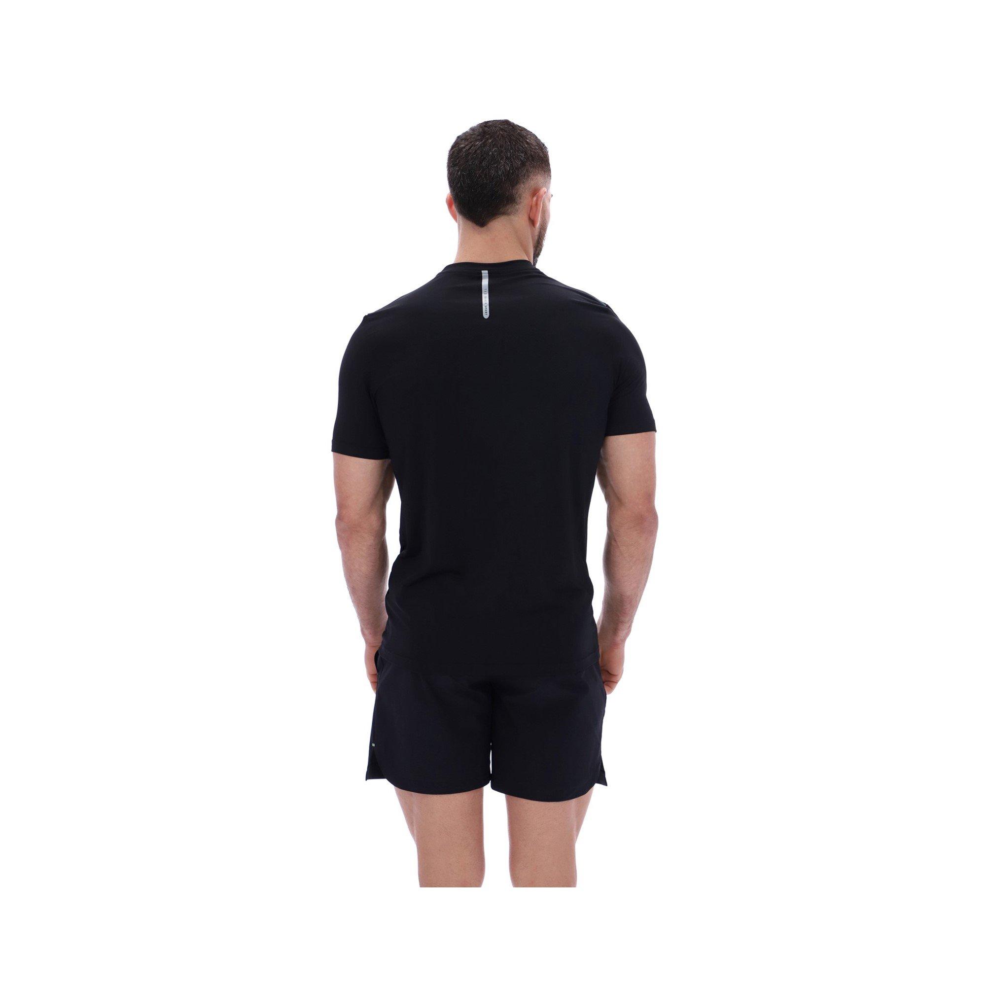 Black - Ted Baker - SAM Aeroflow Running T-Shirt - 2