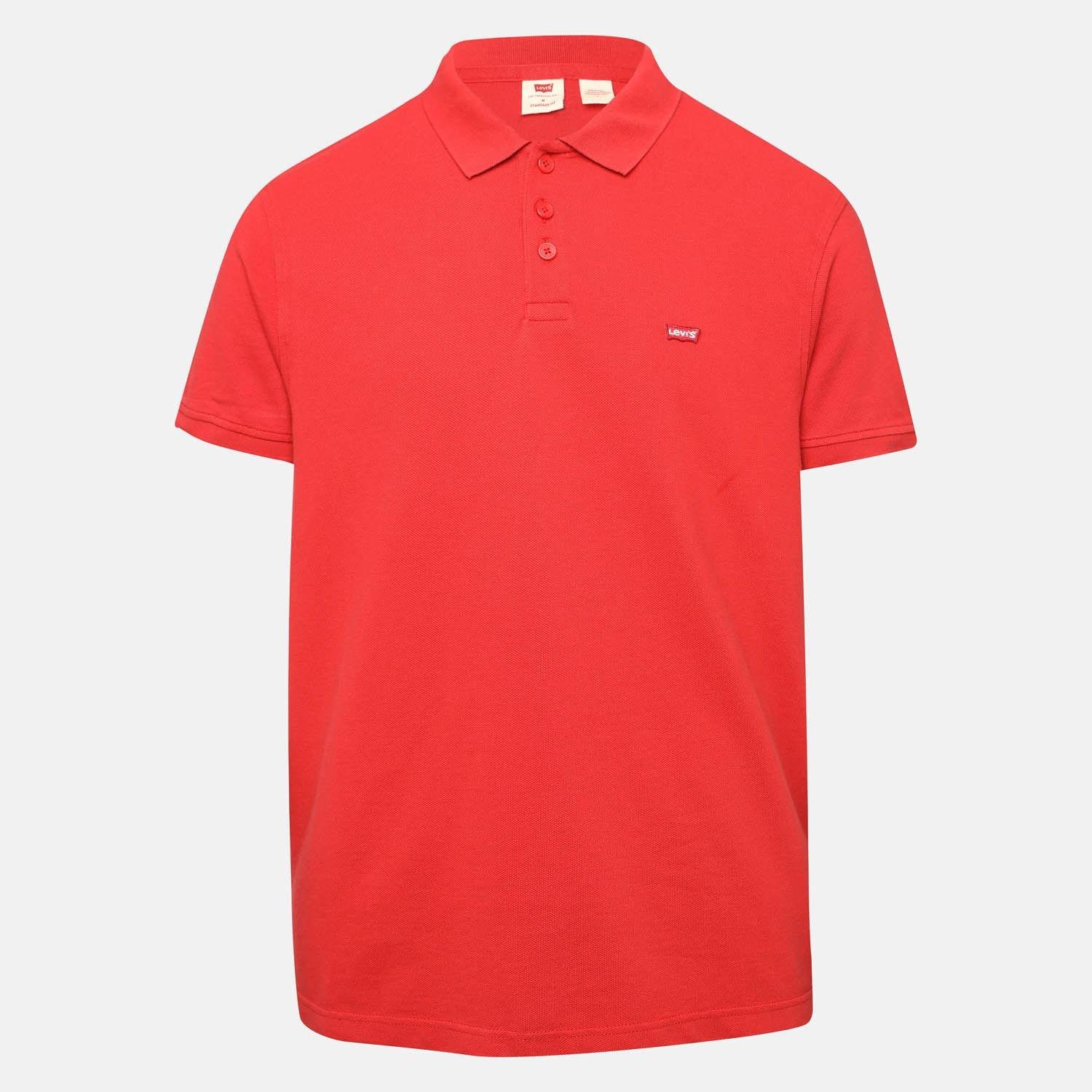 Red - Levis - Housemark Polo Shirt - 1