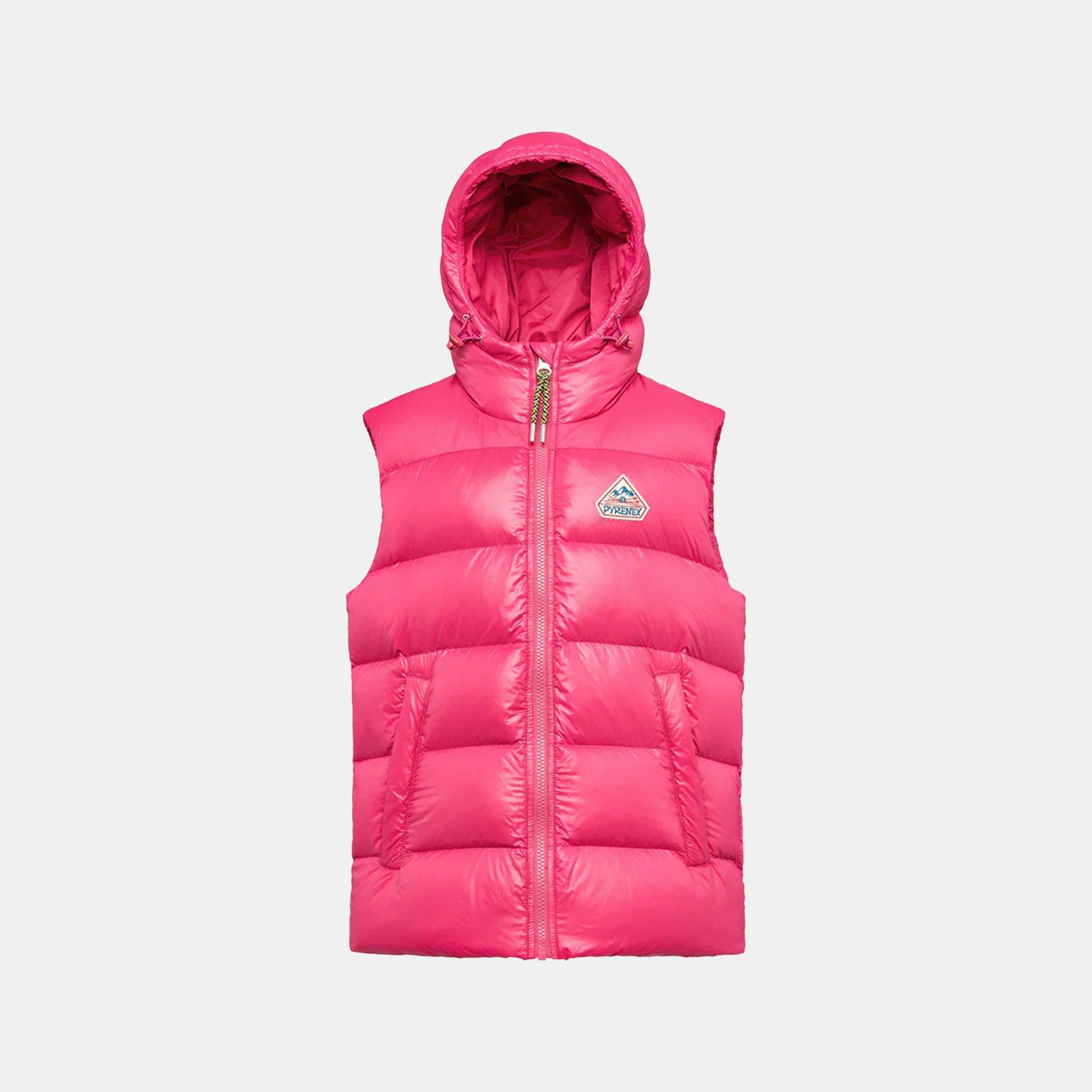 Pyrenex  Kids ' Hooded Padded Sleeveless Gilet - Cyclamen 5191 - 16Y