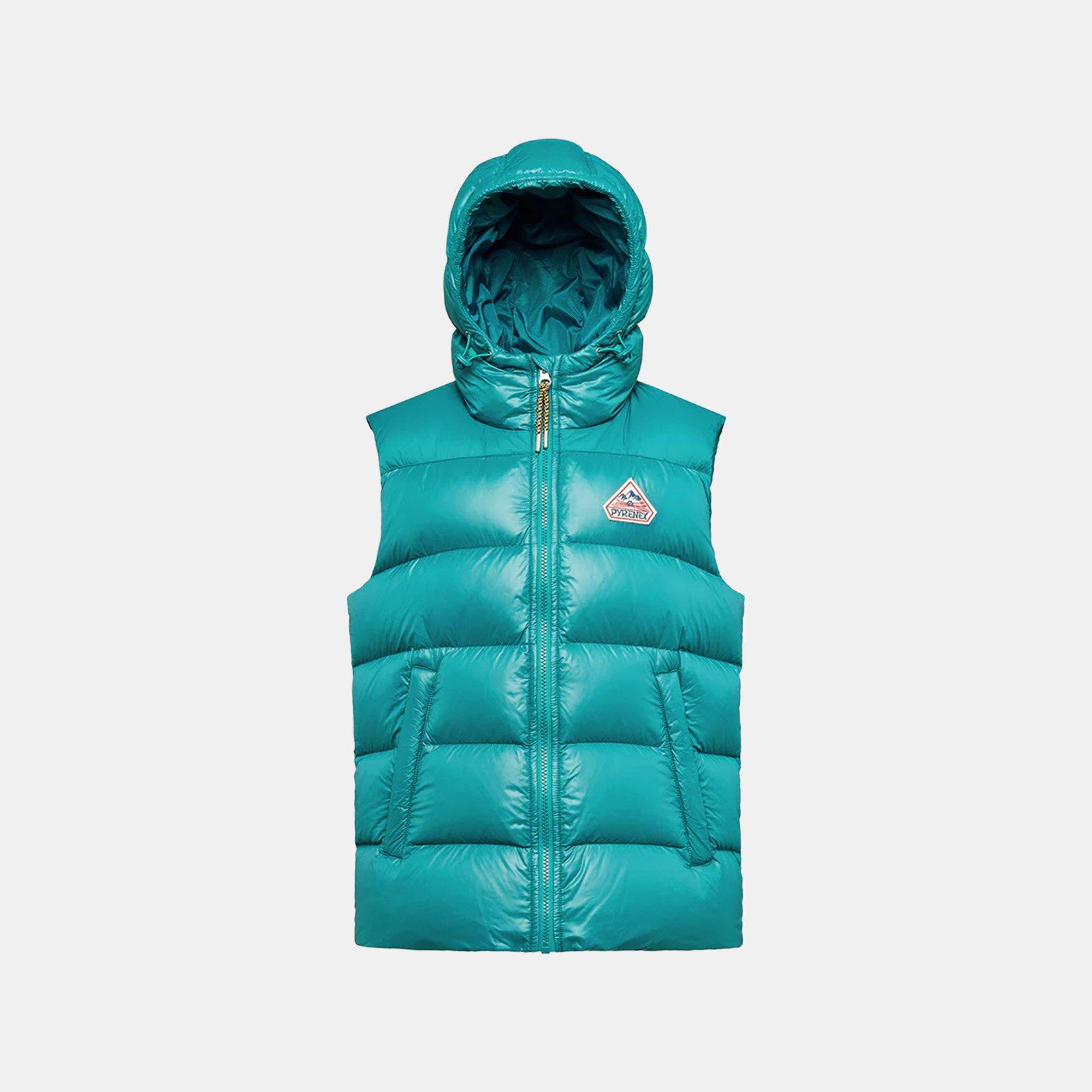 Pyrenex  Kids ' Hooded Padded Sleeveless Gilet - Deep Lgoon 4342 - 12Y