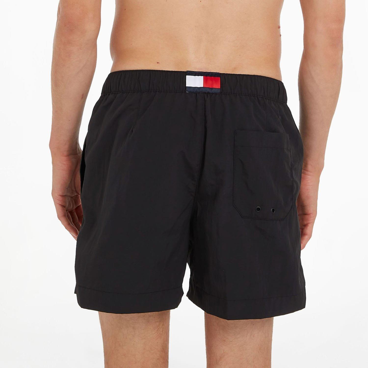 Black - Tommy Hilfiger - Essential Logo Swim Shorts - 2