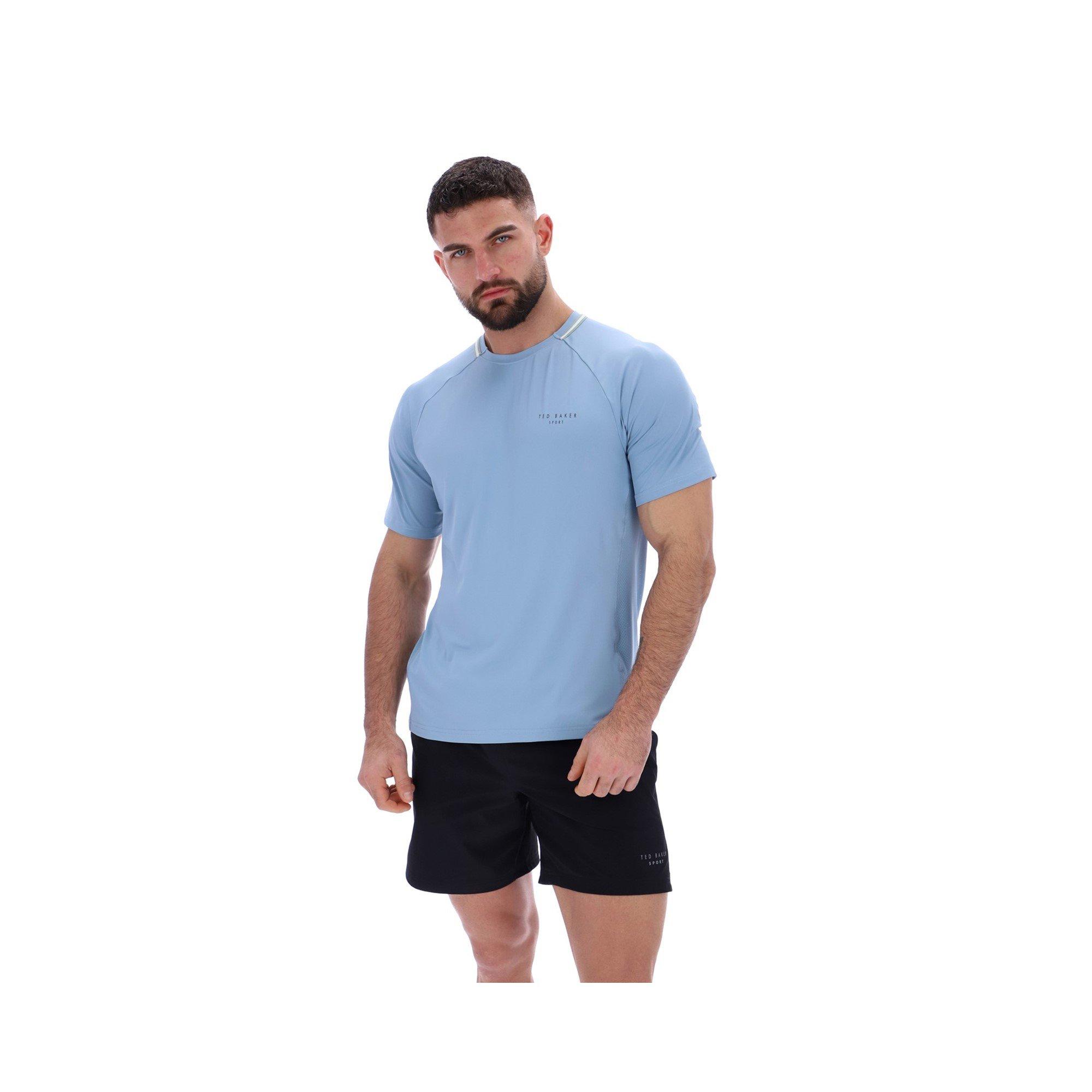 Light Blue - Ted Baker - HARRISON Aeroflow Training T-Shirt - 1