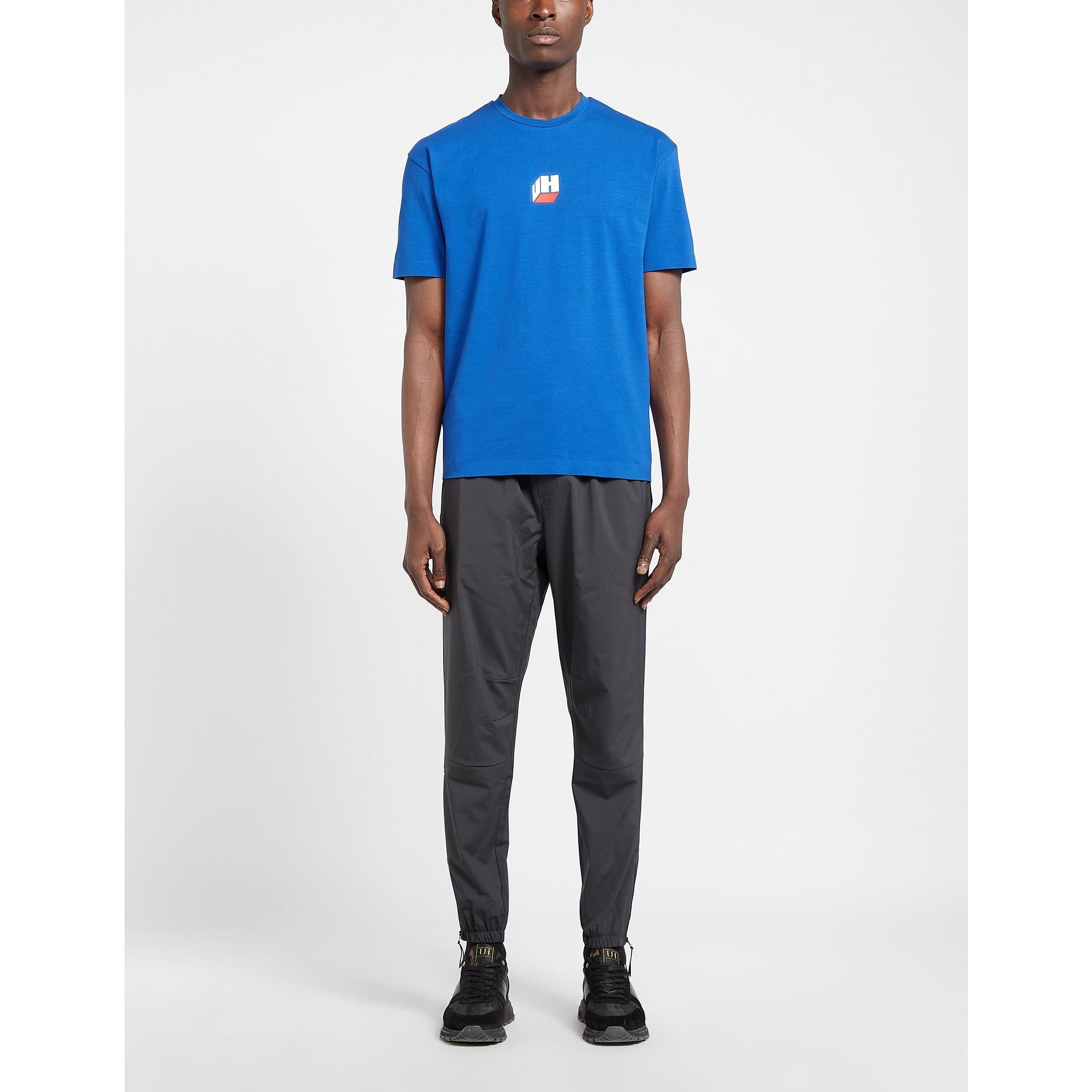 Blue - Unlike Humans - Cube Logo T-Shirt - 3