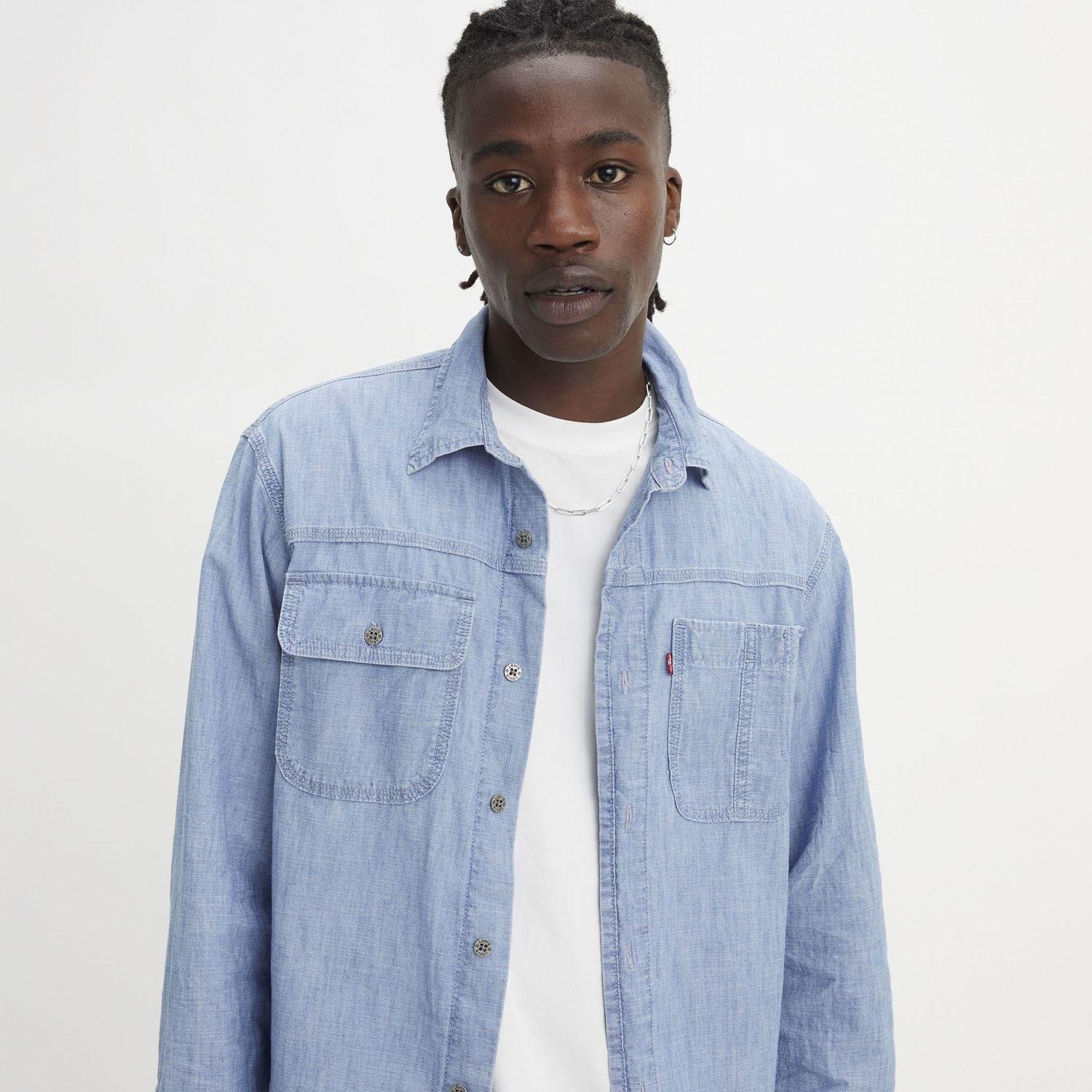 Blue - Levis - Auburn Worker Shirt - 2