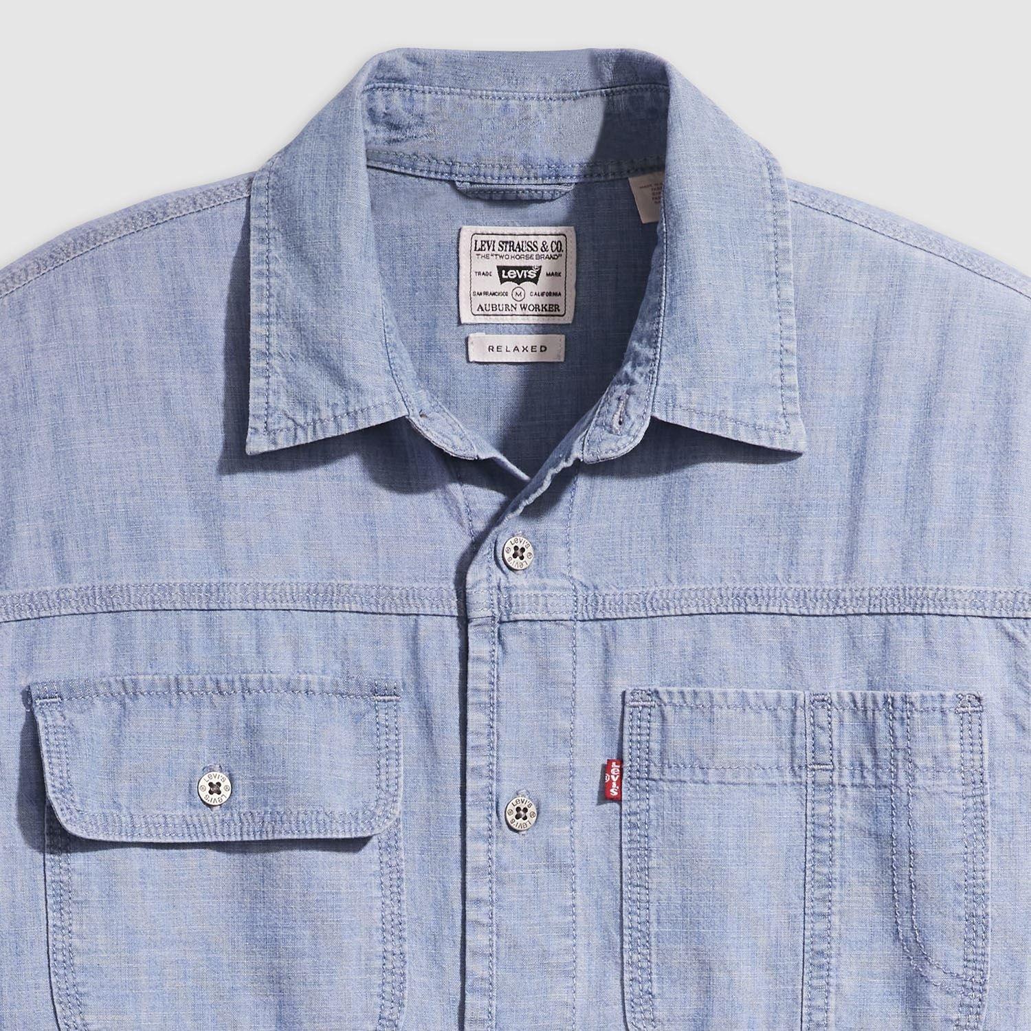 Blue - Levis - Auburn Worker Shirt - 4