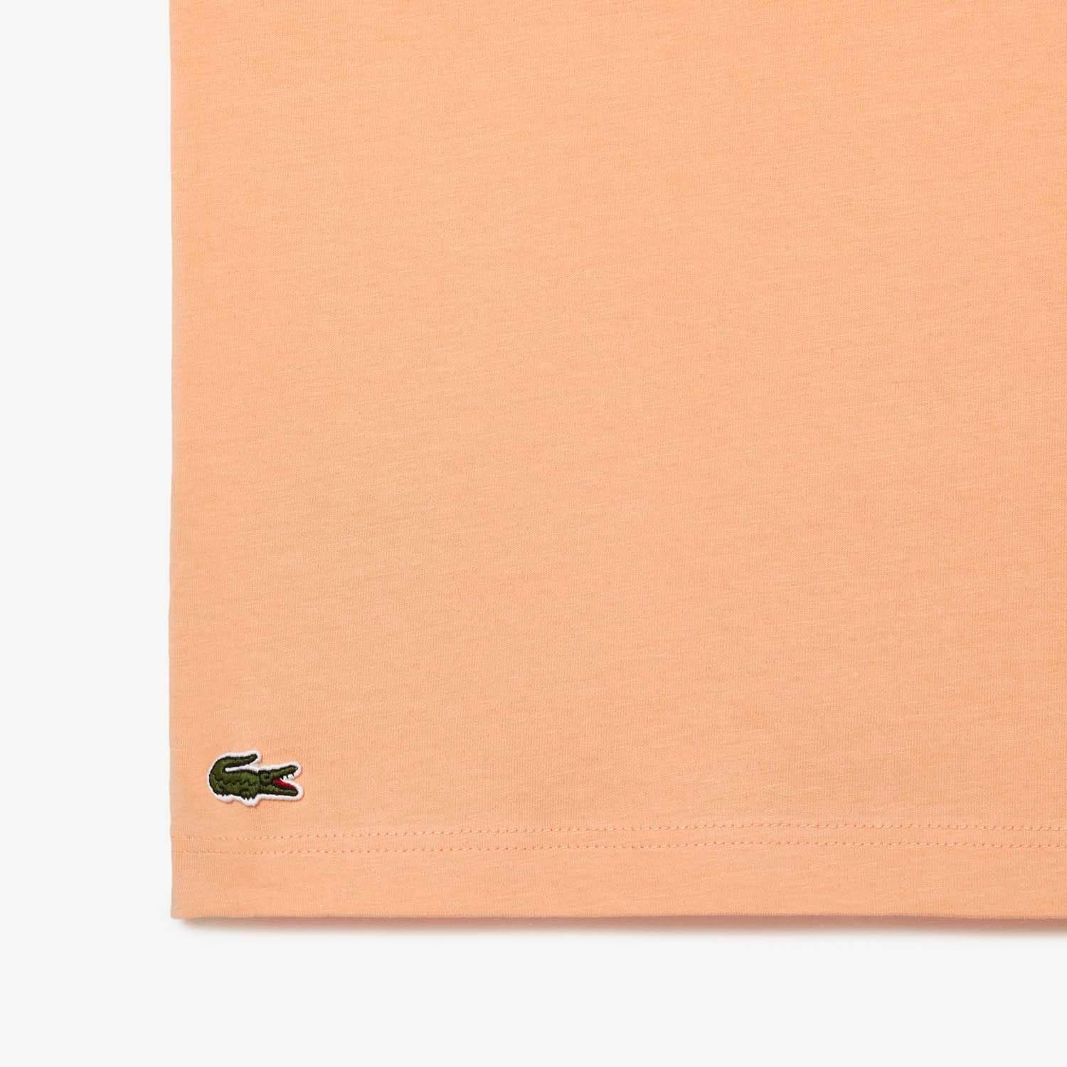 Orange - Lacoste - Crocodile Print T-Shirt - 4