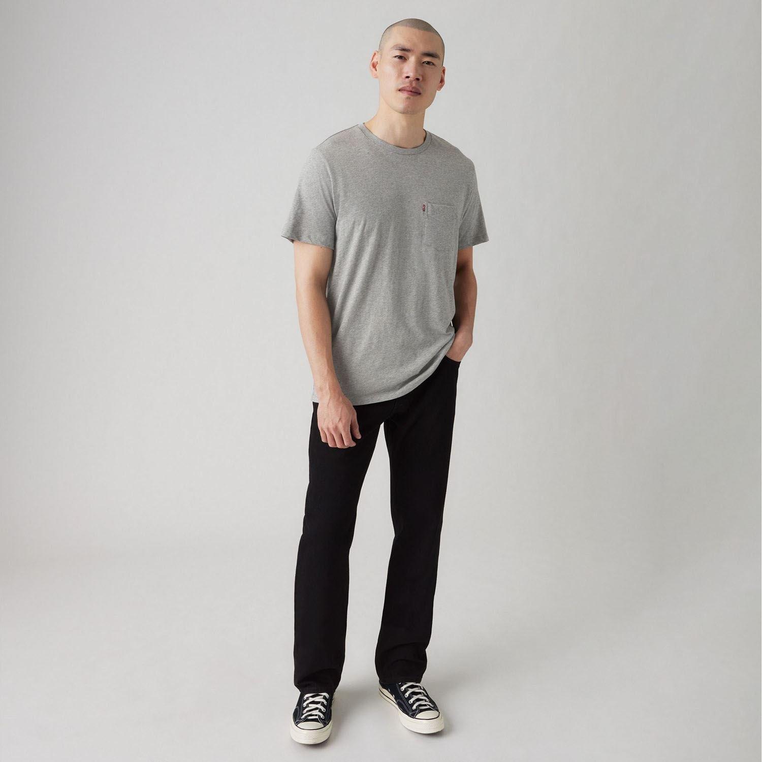 Black - Levis - 555 Deep Thoughts Straight Jeans - 2