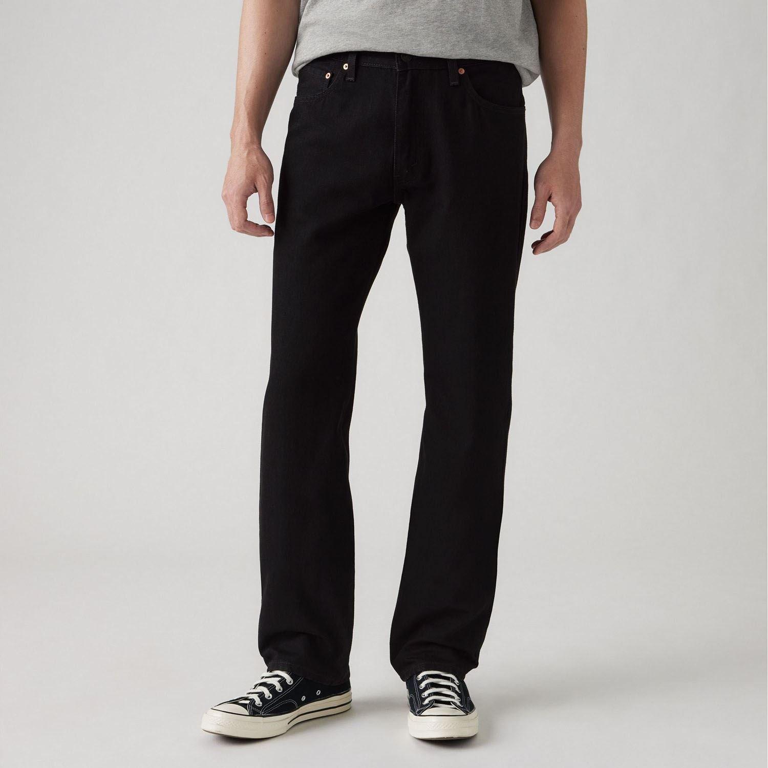 Black - Levis - 555 Deep Thoughts Straight Jeans - 4