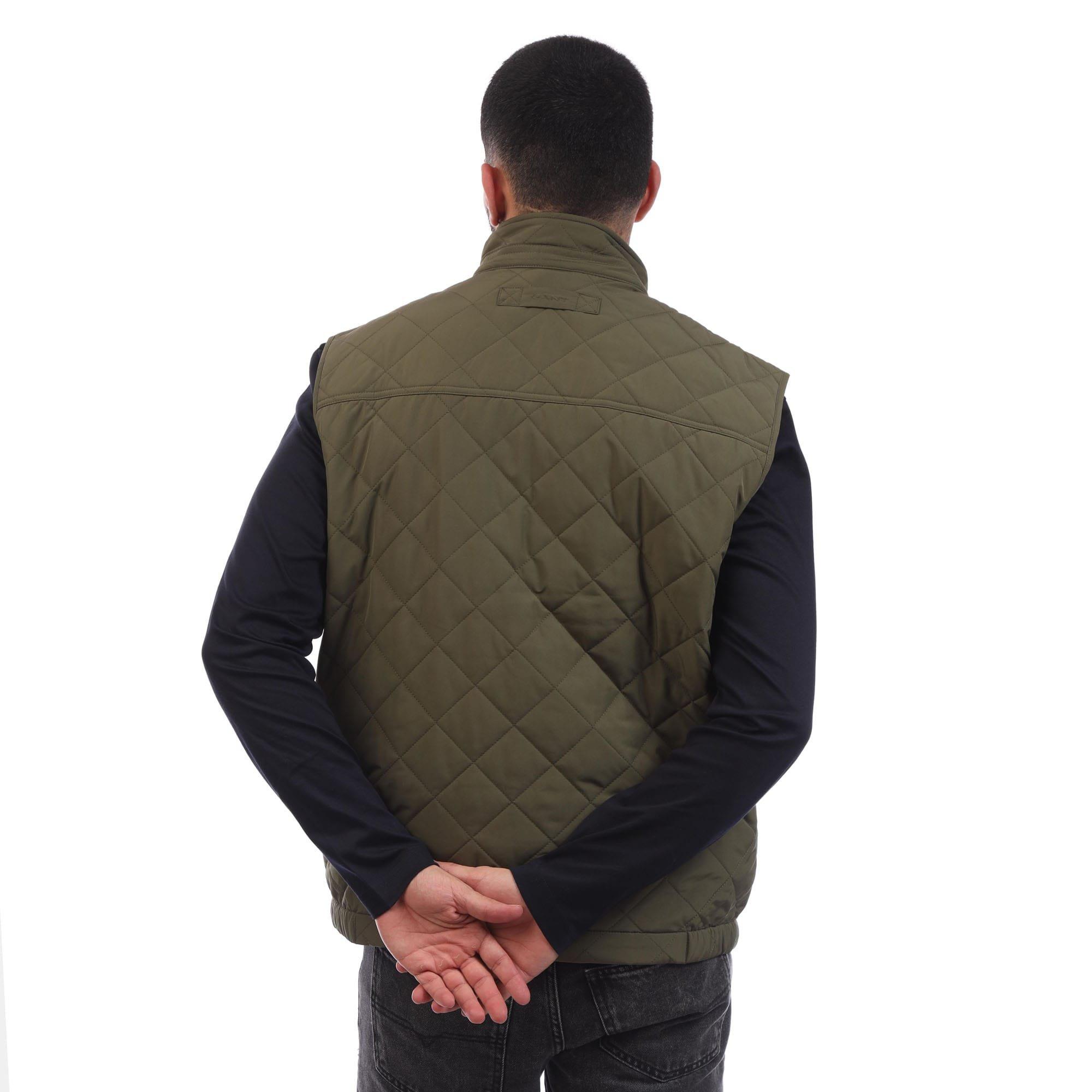 Green - Gant - Quilted Windcheater Vest - 2