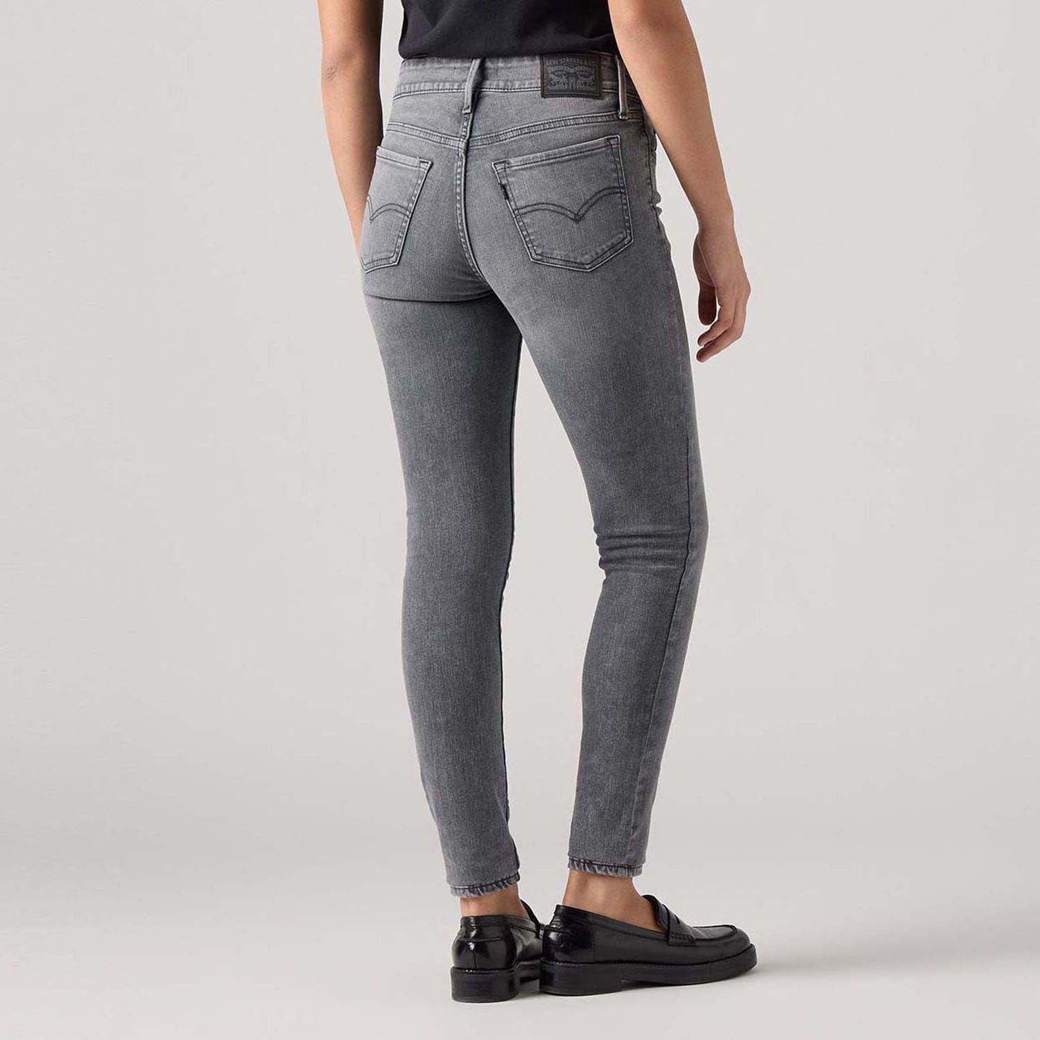 Light Grey - Levis - 711 Double Button Skinny-Fit Jeans - 2