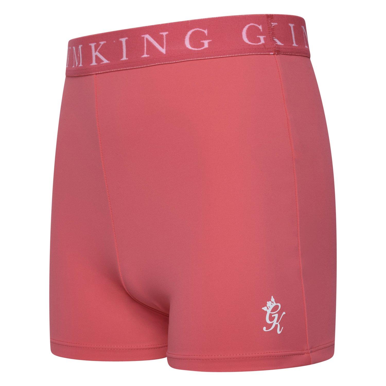  Coral - Gym King - Kids Impact Coral Cycling Shorts - 6