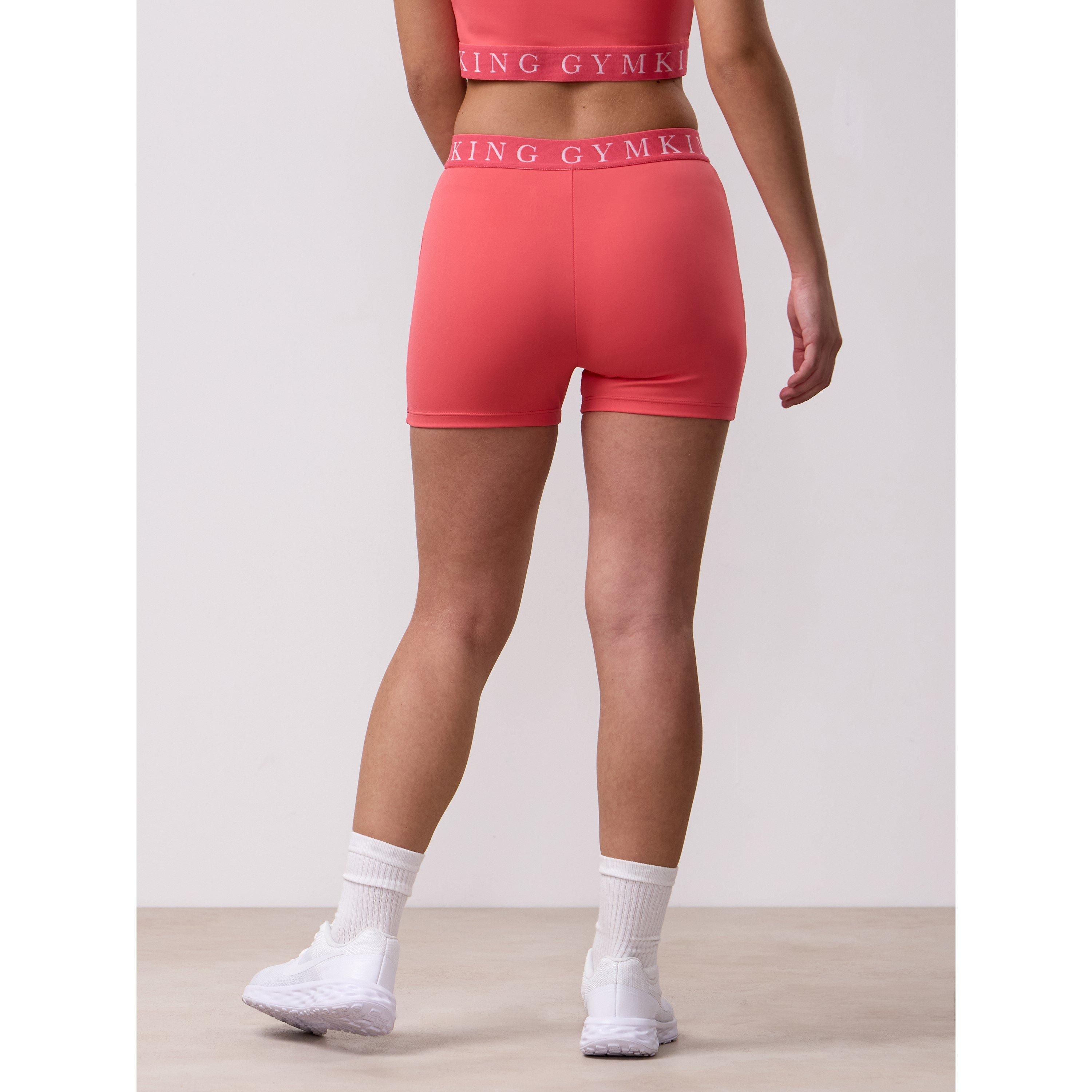  Coral - Gym King - Kids Impact Coral Cycling Shorts - 3