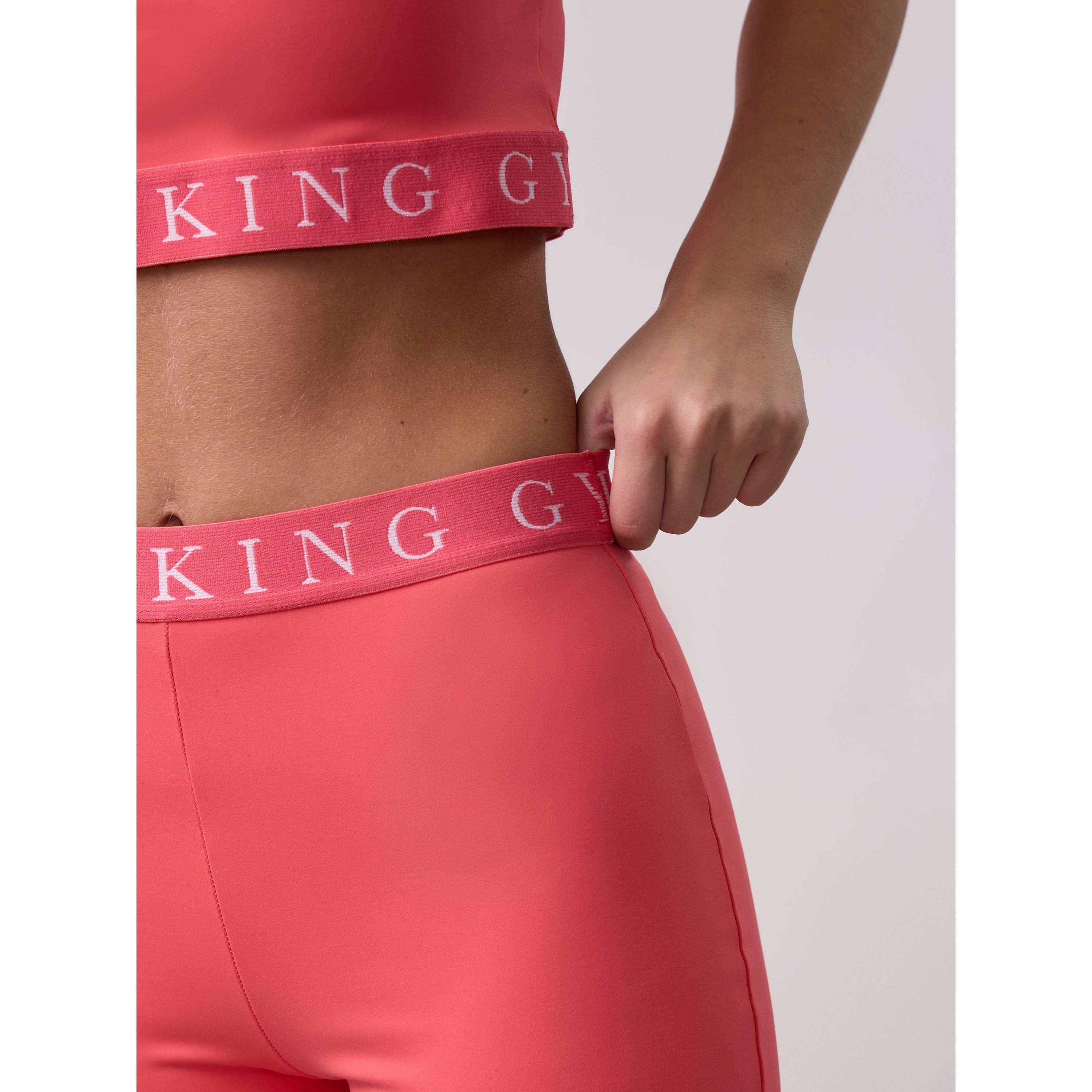  Coral - Gym King - Kids Impact Coral Cycling Shorts - 4