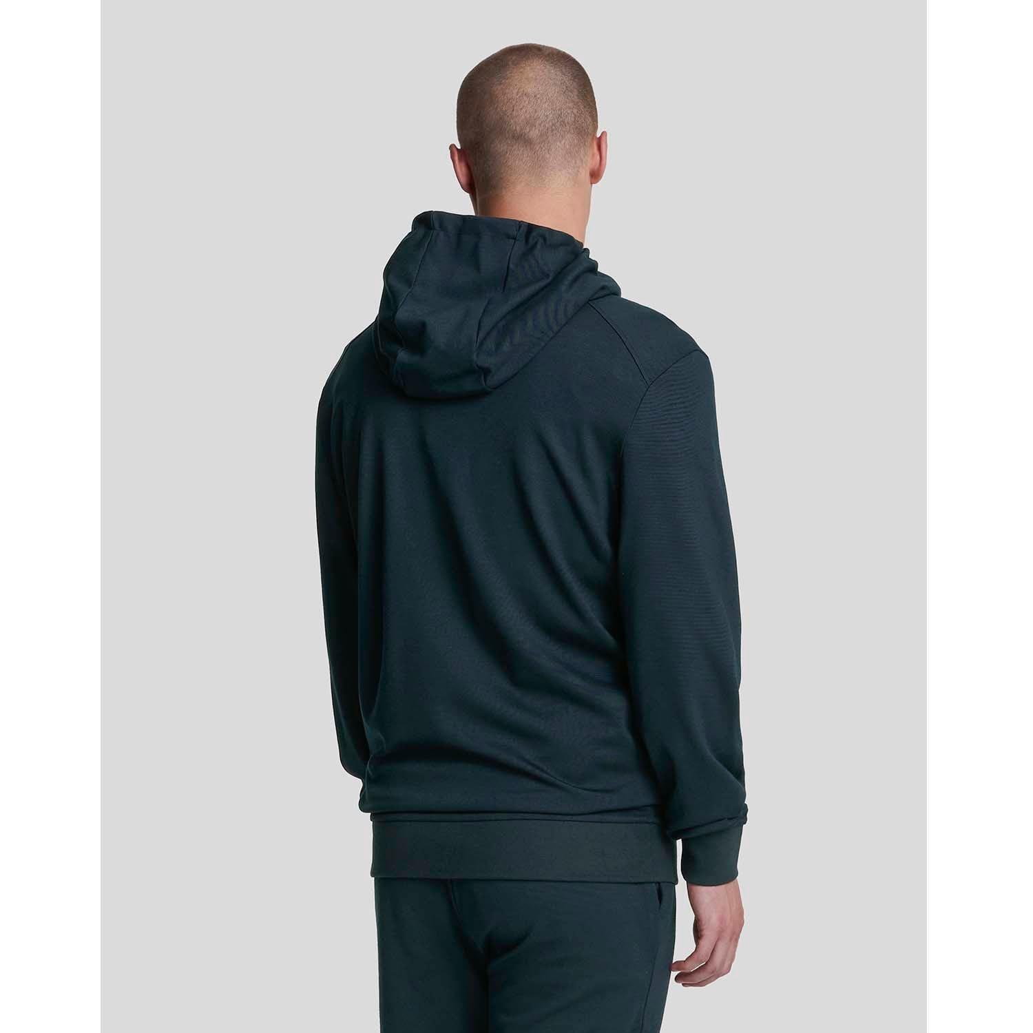 Blue - Lyle and Scott - Sports Fly Fleece Hoodie - 3