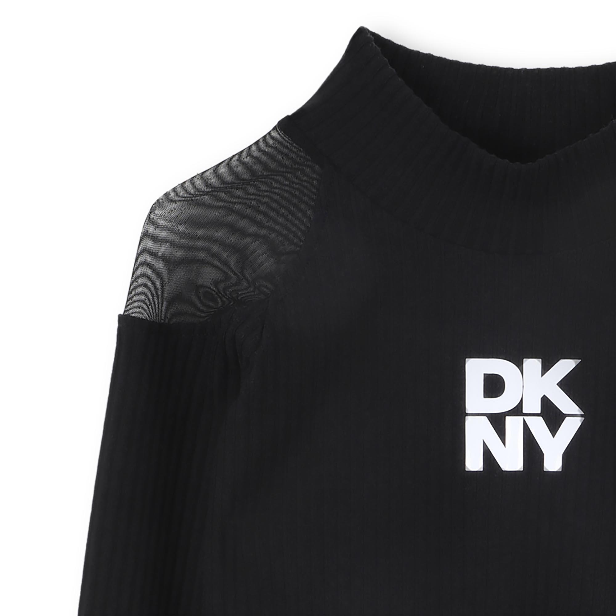 Black - DKNY - DKNY Mesh Sweater Jn61 - 3
