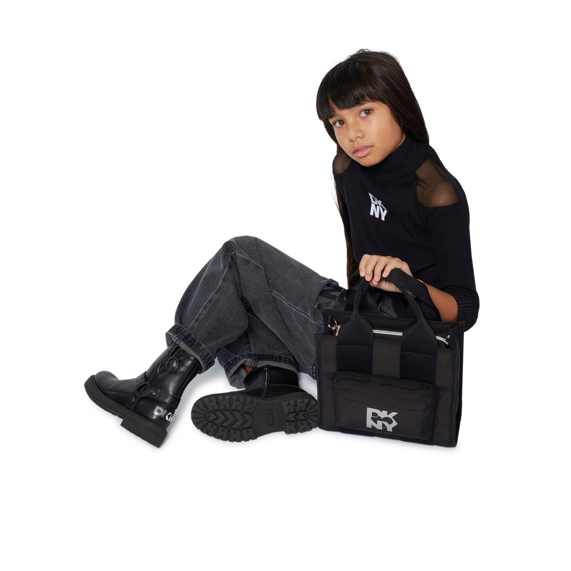 Black - DKNY - DKNY Mesh Sweater Jn61 - 4