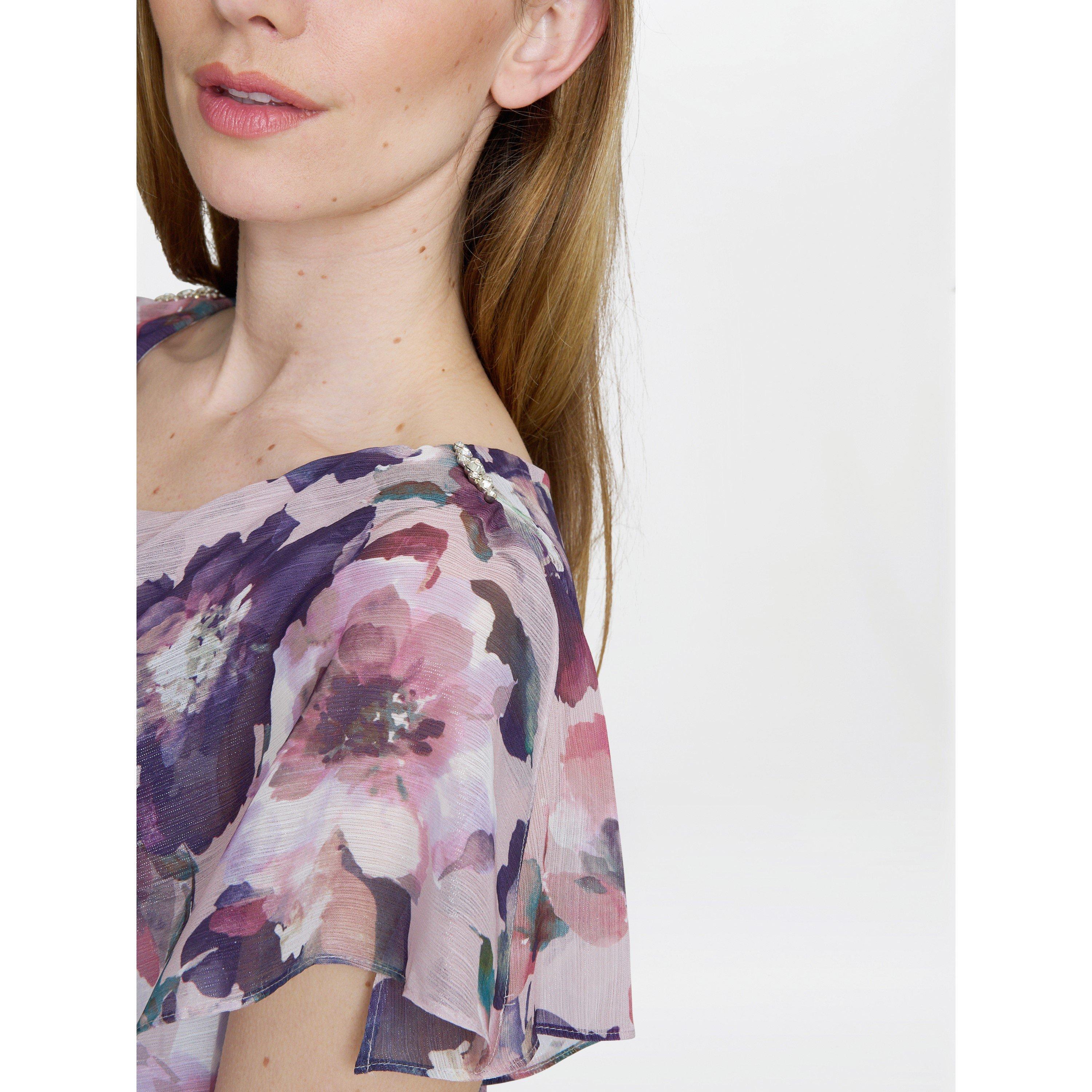 Blush - Gina Bacconi - Livvy Midi Length Printed Tier Dress - 5