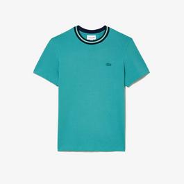 Lacoste Stripe Collar Stretch Piqu¿ T-Shirt