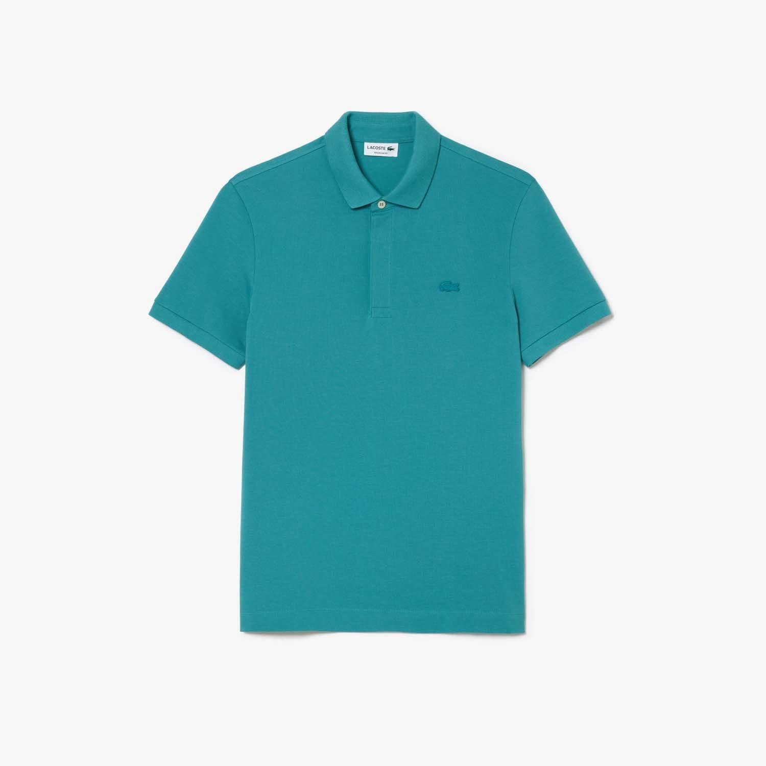 Green - Lacoste - Regular Fit Paris Stretch Piqu¿ Polo Shirt - 3