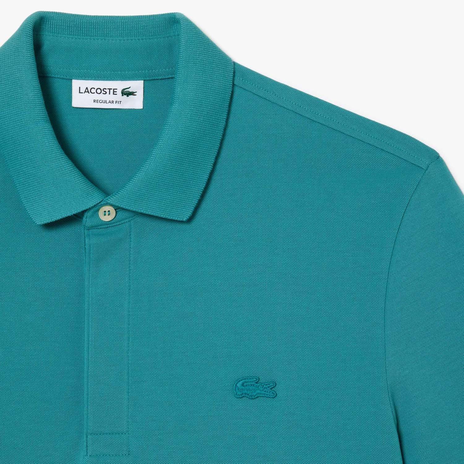 Green - Lacoste - Regular Fit Paris Stretch Piqu¿ Polo Shirt - 5