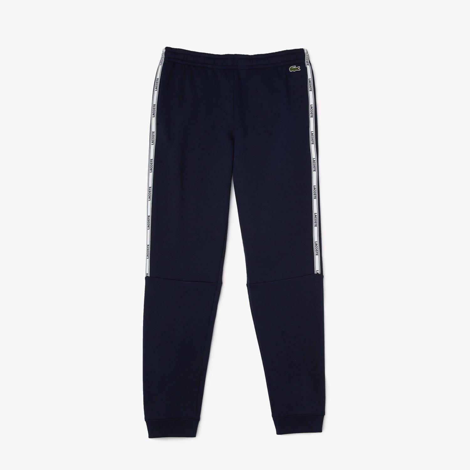 Blue - Lacoste - Branded Tape Joggers - 4