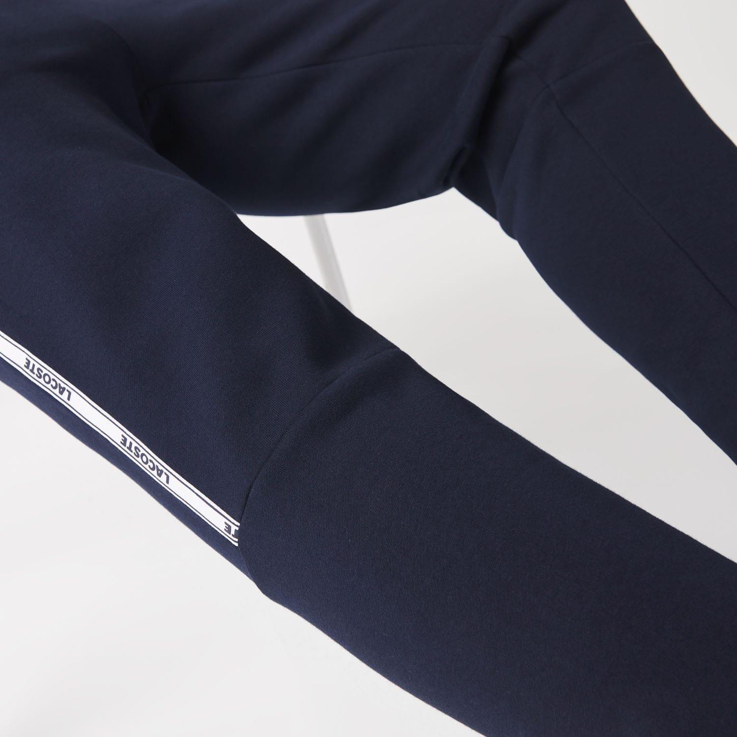 Blue - Lacoste - Branded Tape Joggers - 5