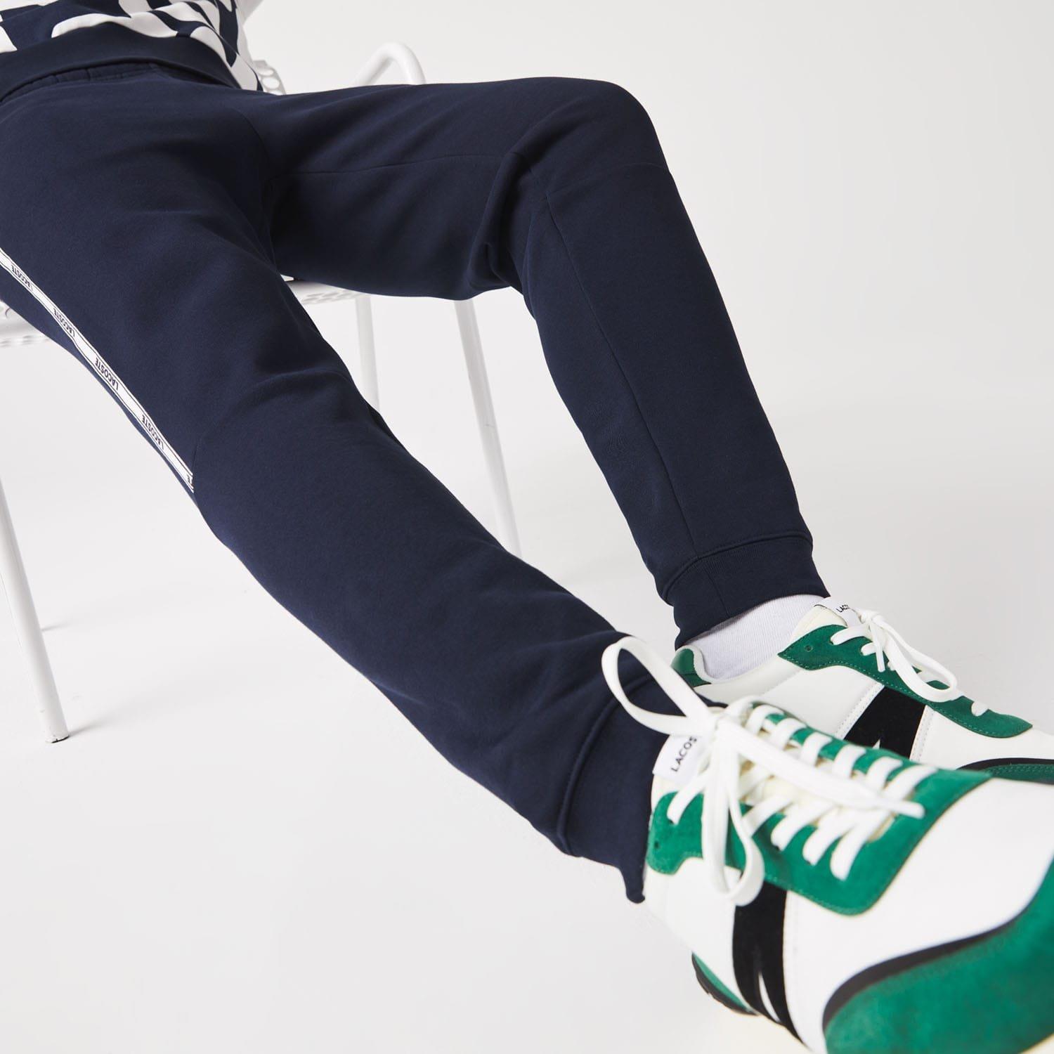 Blue - Lacoste - Branded Tape Joggers - 6