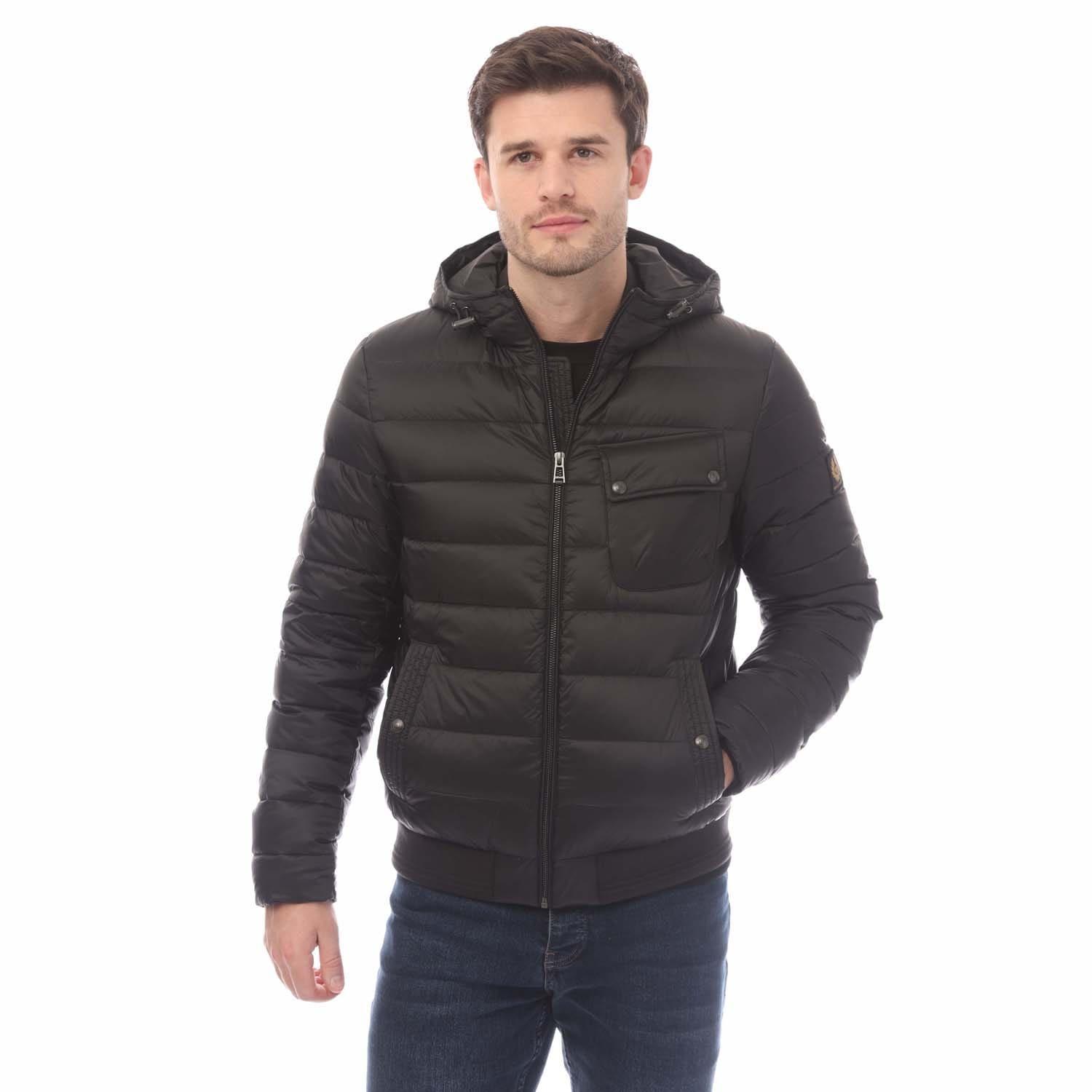 Belstaff Down Filled Nylon Streamline Jacket Softshell Jackets