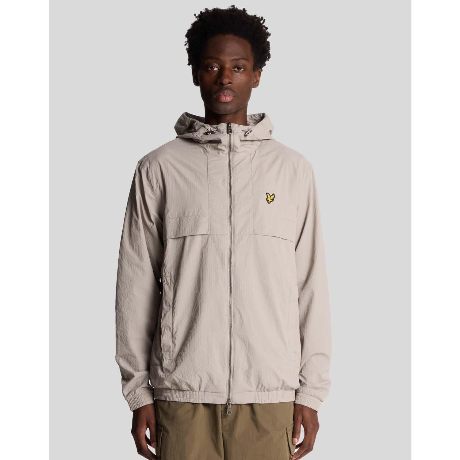 Grey - Lyle and Scott - Lightweight Ripstop Jacket - 1