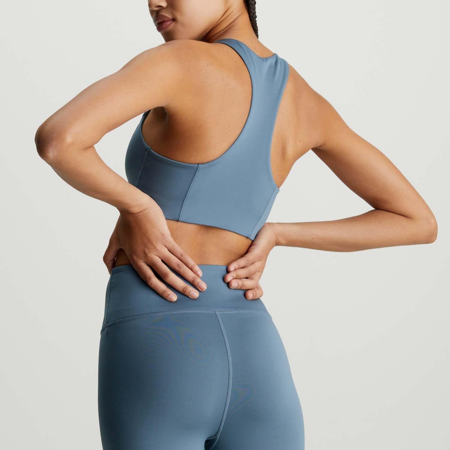 Blue - Calvin Klein - Medium Impact Sports Bra - 2