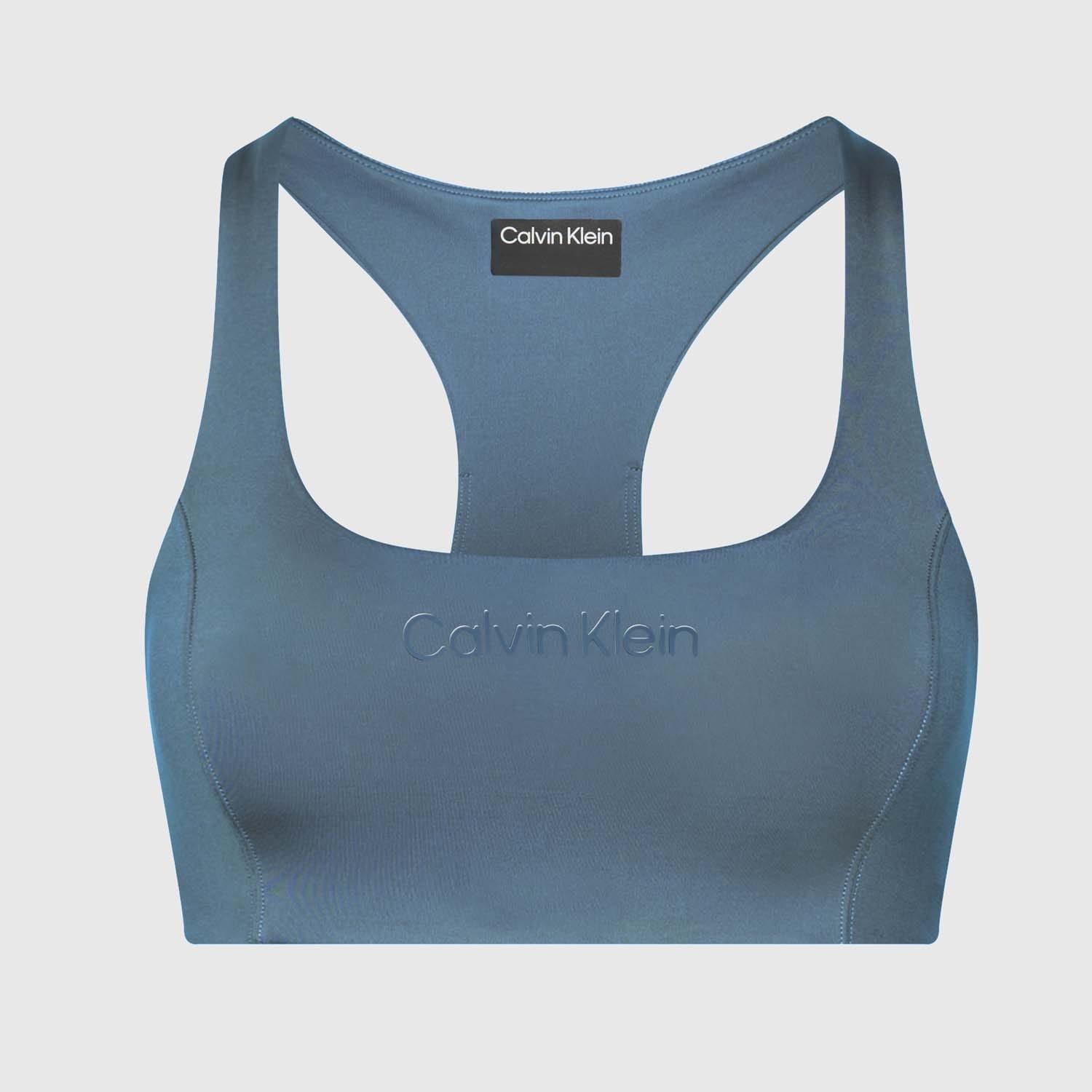 Blue - Calvin Klein - Medium Impact Sports Bra - 3