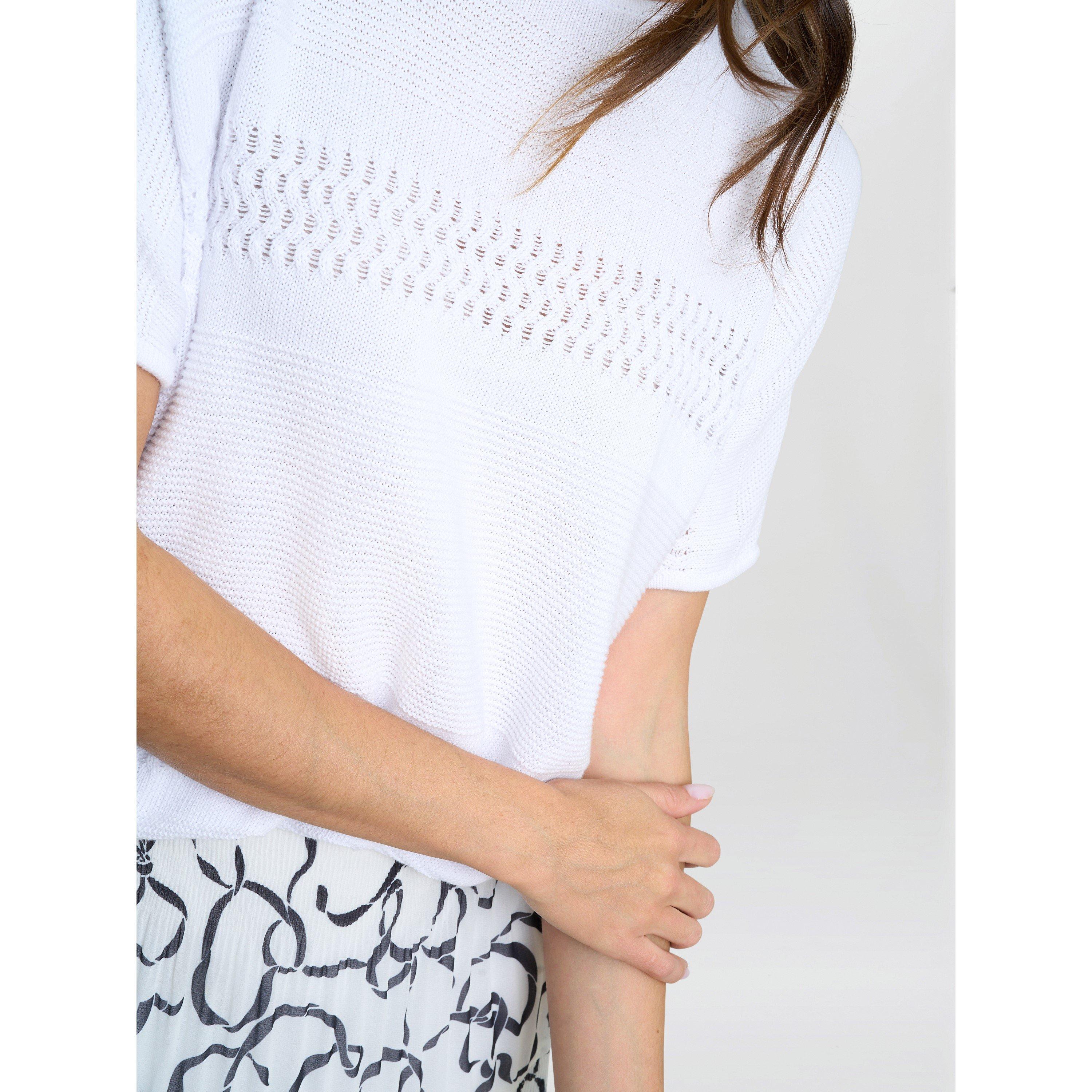 White - Gina Bacconi - Women's LAYLA Knitted Jumpsuit - 5