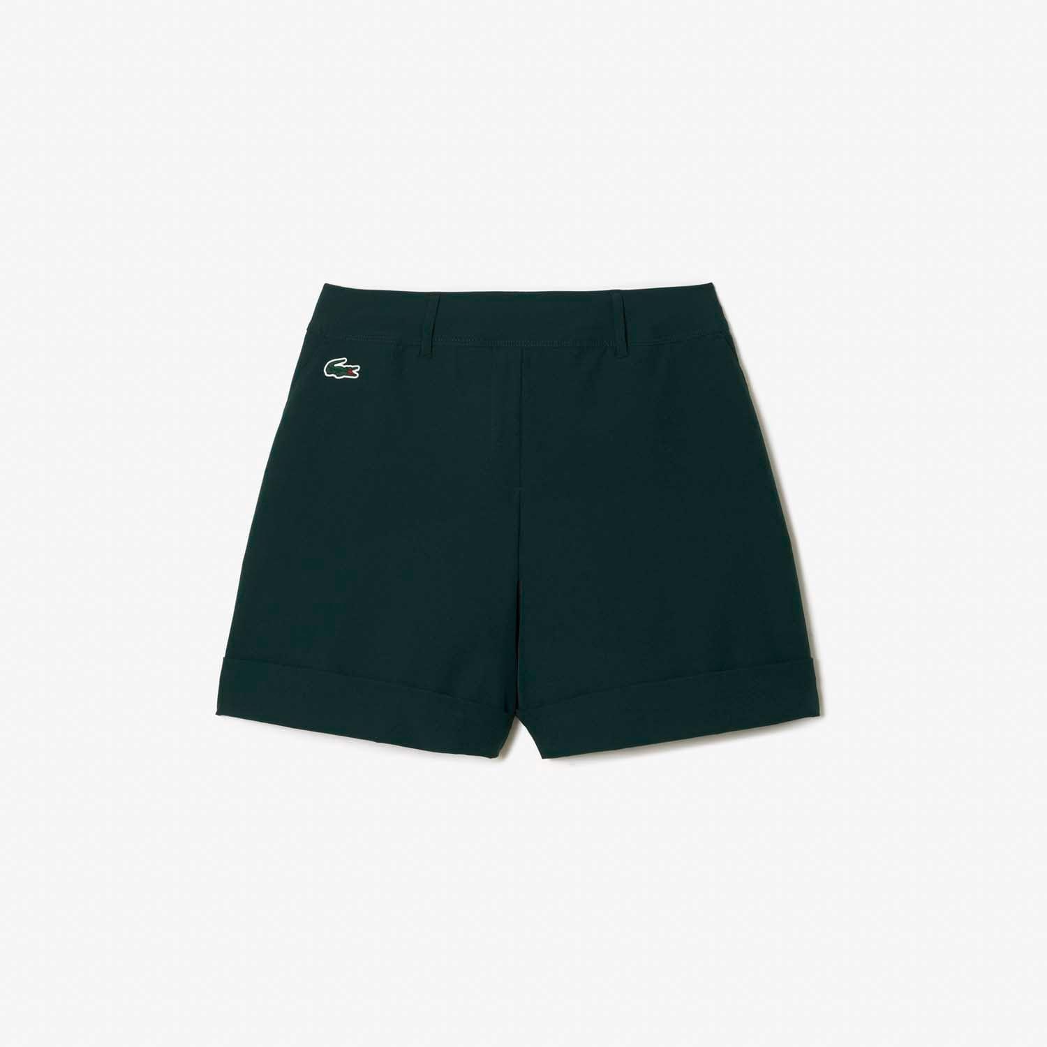 Green - Lacoste - Lightweight Stretch Taffeta Golf Shorts - 3