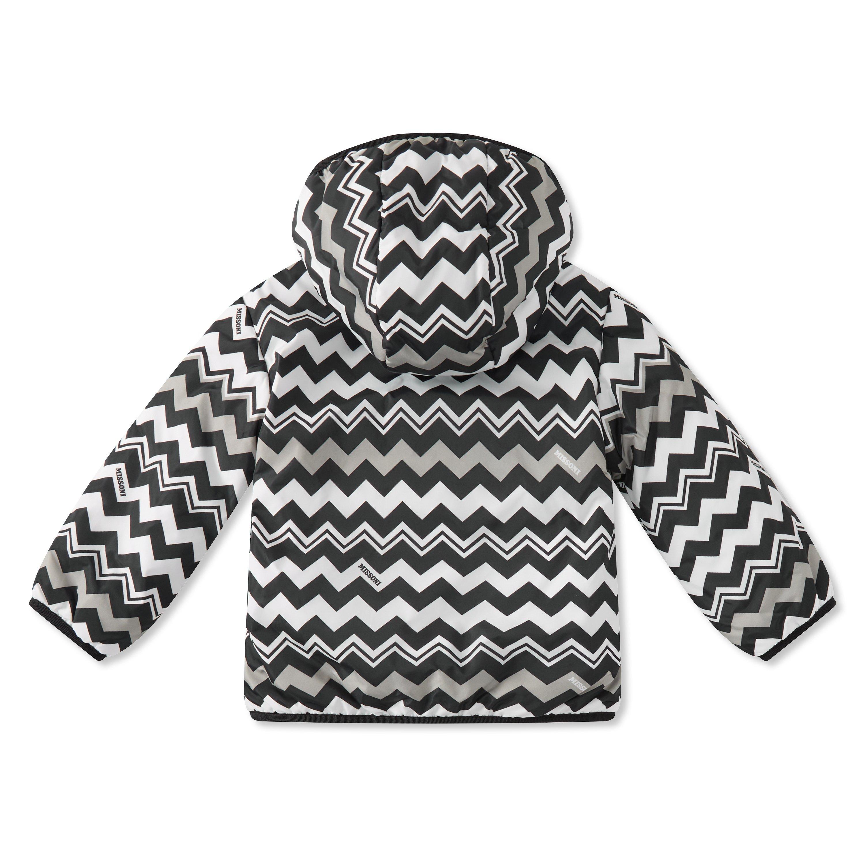 black/white - Missoni - Unisex Kids' Zag Lightweight Quilted Jacket - 2