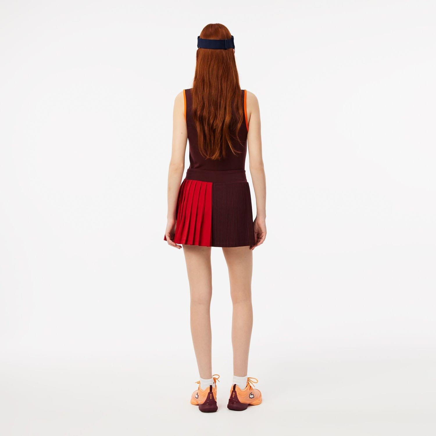 Red Maroon - Lacoste - Ultra Dry Tennis Skirt with Liner - 2