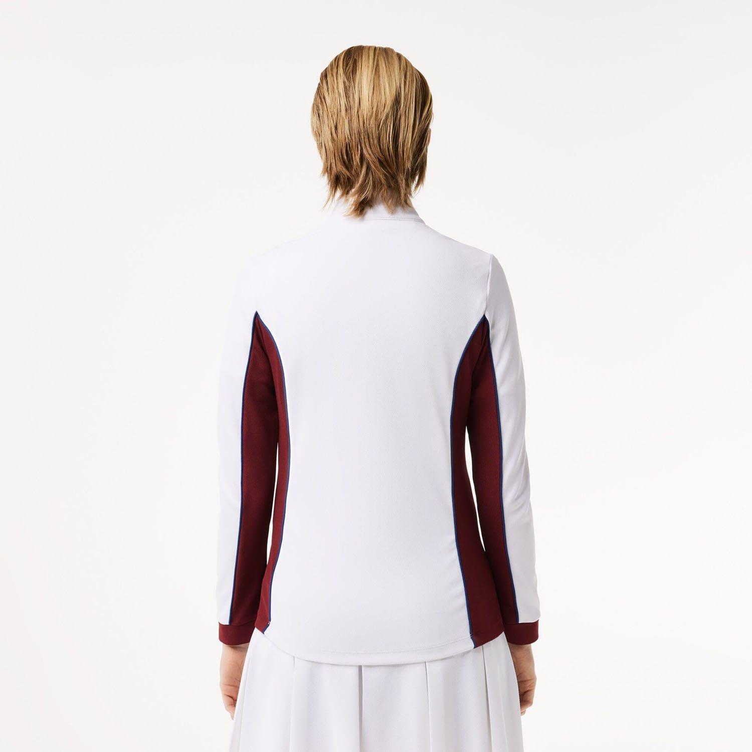 White Red - Lacoste - Slim Fit Tennis Layering Sweatshirt - 2