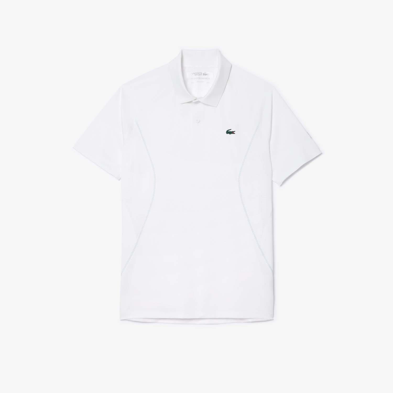 White - Lacoste - Tennis x Novak Djokovic Regular-Fit Polo Shirt - 1