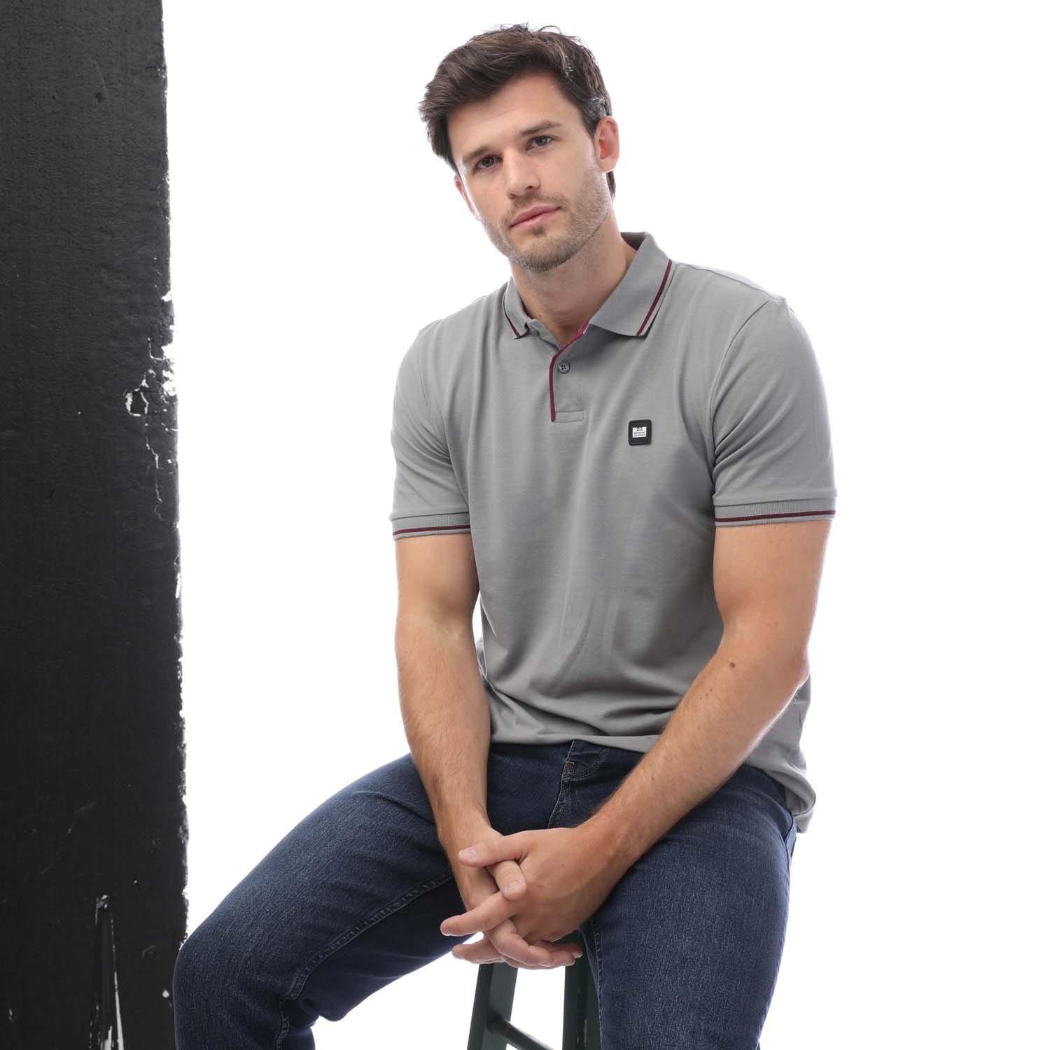 Grey - Weekend Offender - Spello Piped Polo Shirt - 4